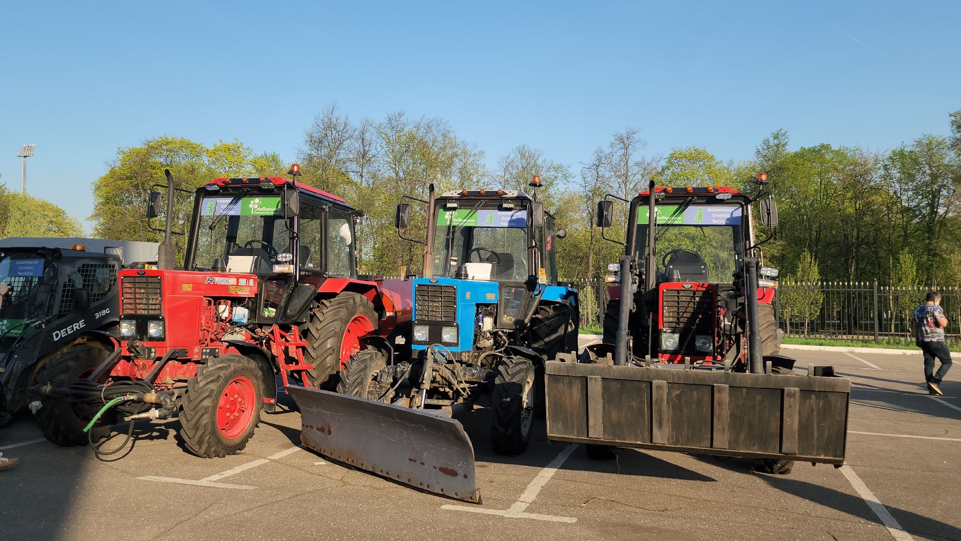 люберцы, парки, глава городского округа люберцы владимир волков,техника,смотр парковой техники,