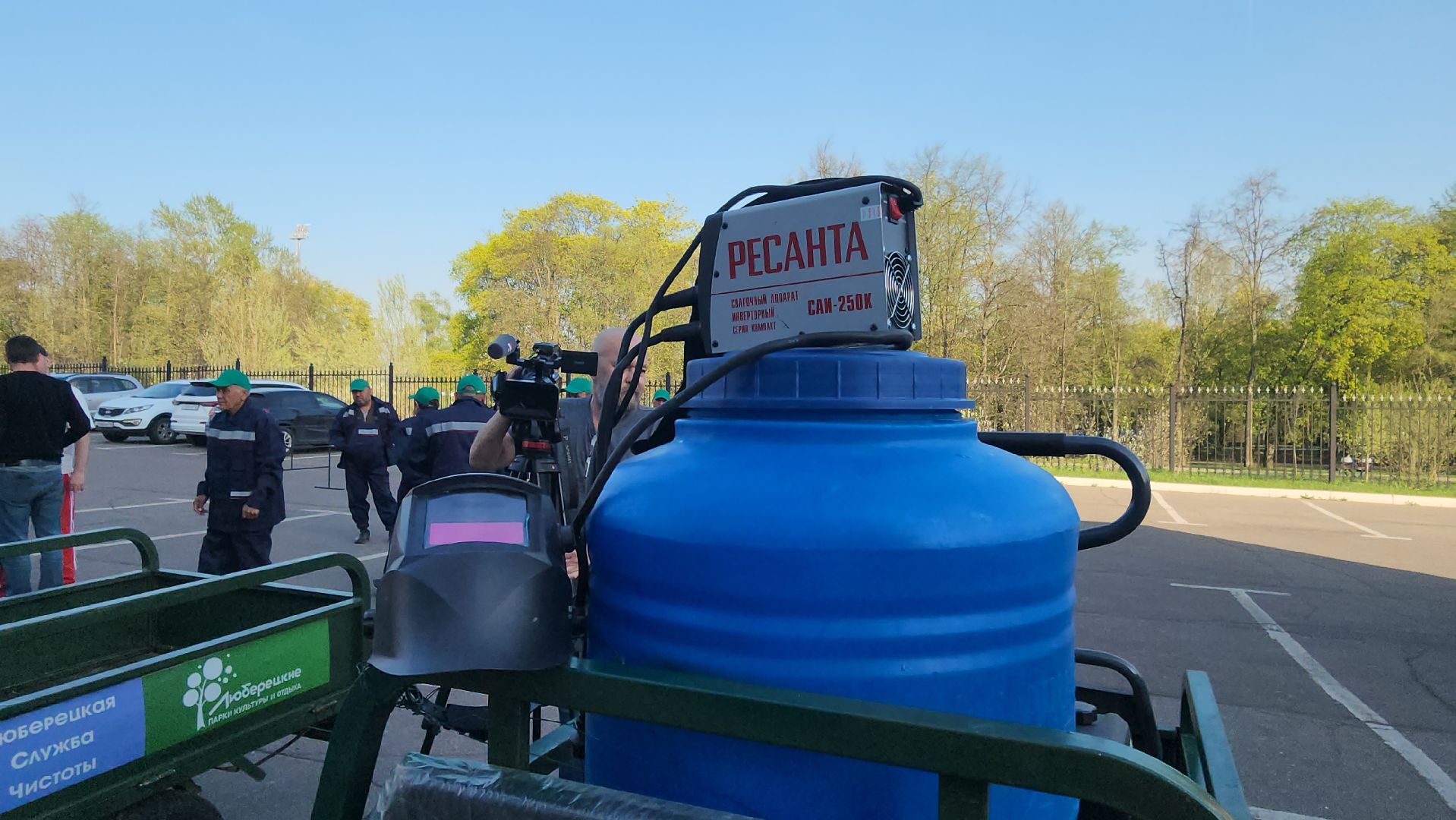 люберцы, парки, глава городского округа люберцы владимир волков,техника,смотр парковой техники,