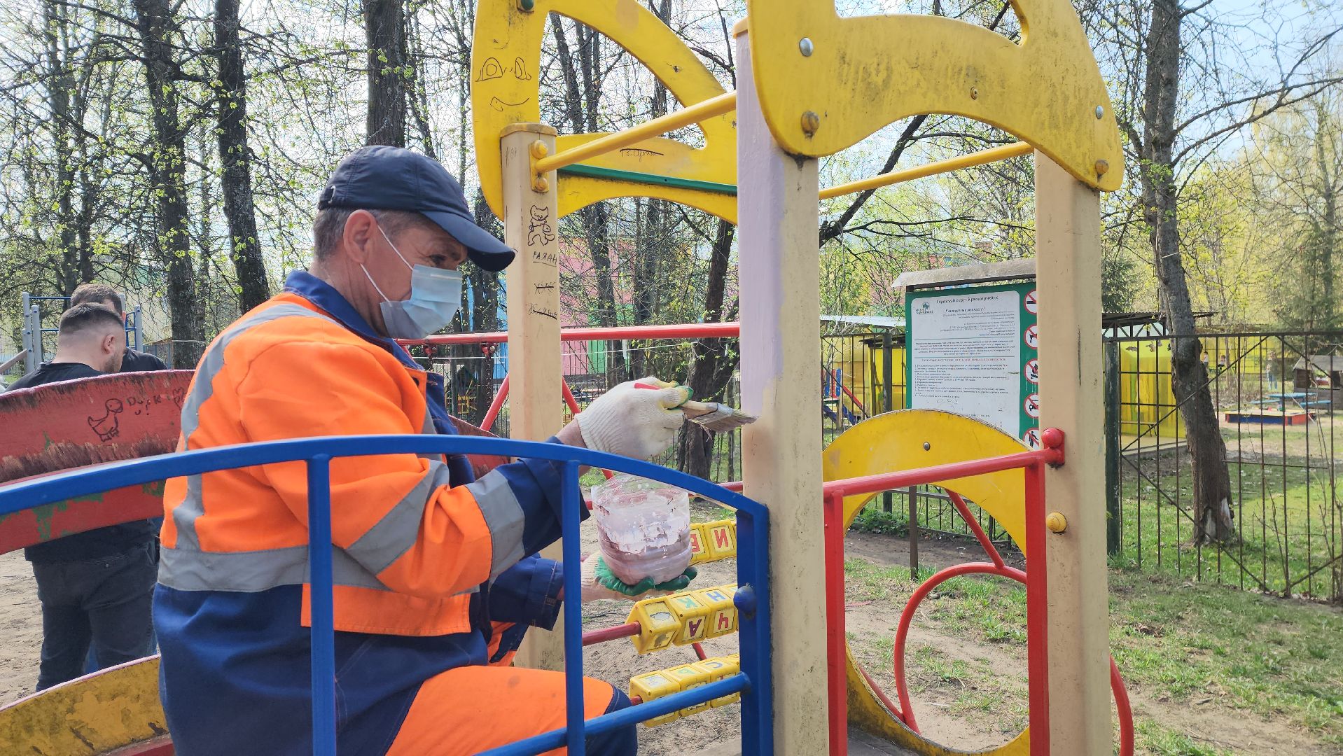 красноармейск, городской округ пушкинский, ремонт детских площадок,  благоустройство,