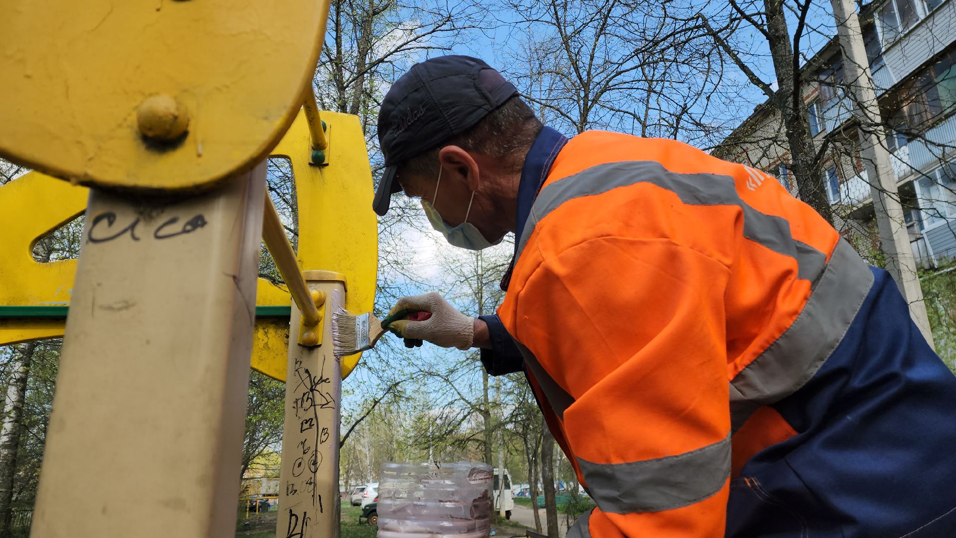 красноармейск, городской округ пушкинский, ремонт детских площадок,  благоустройство,