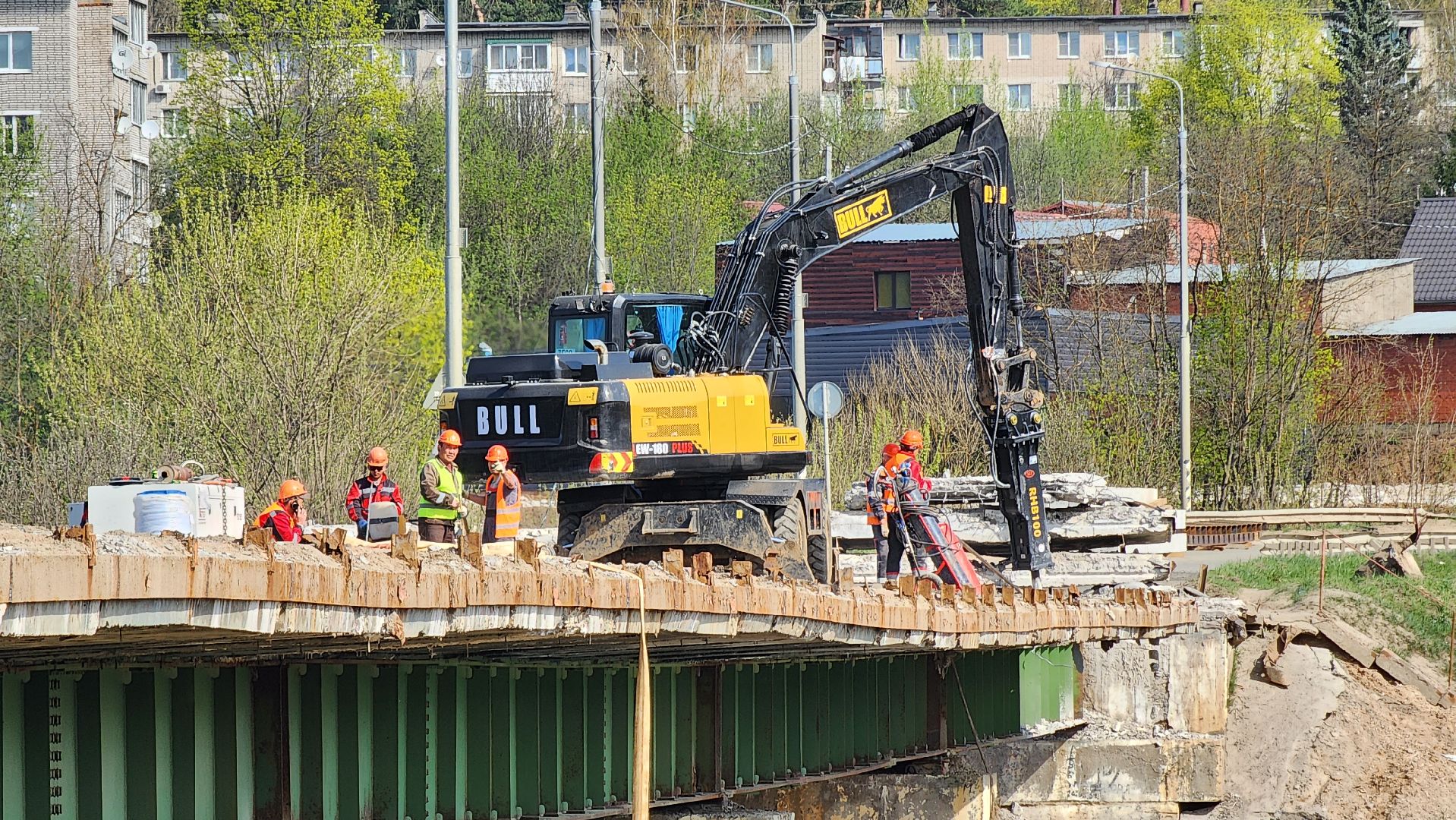 Руза, Поречье , Ремонт моста , Дороги ,