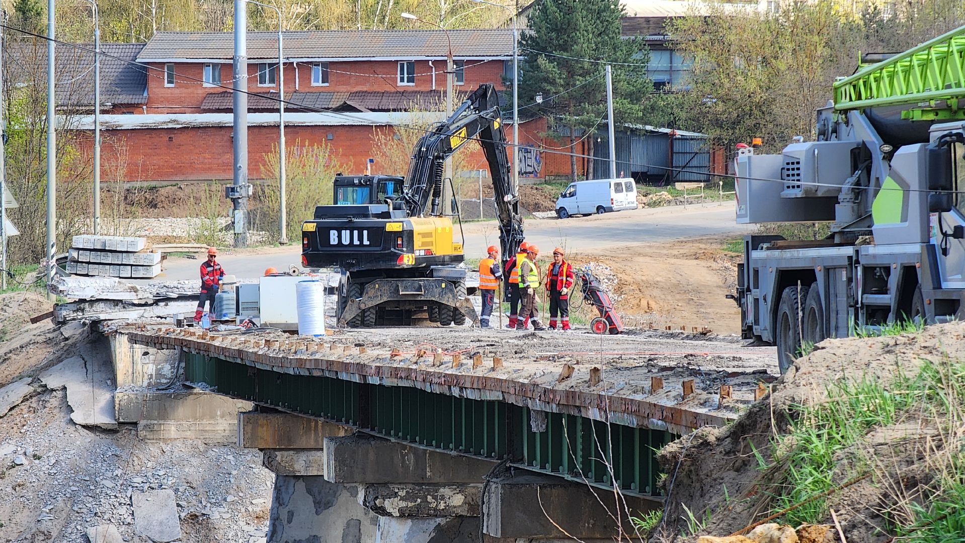 Руза, Поречье , Ремонт моста , Дороги ,