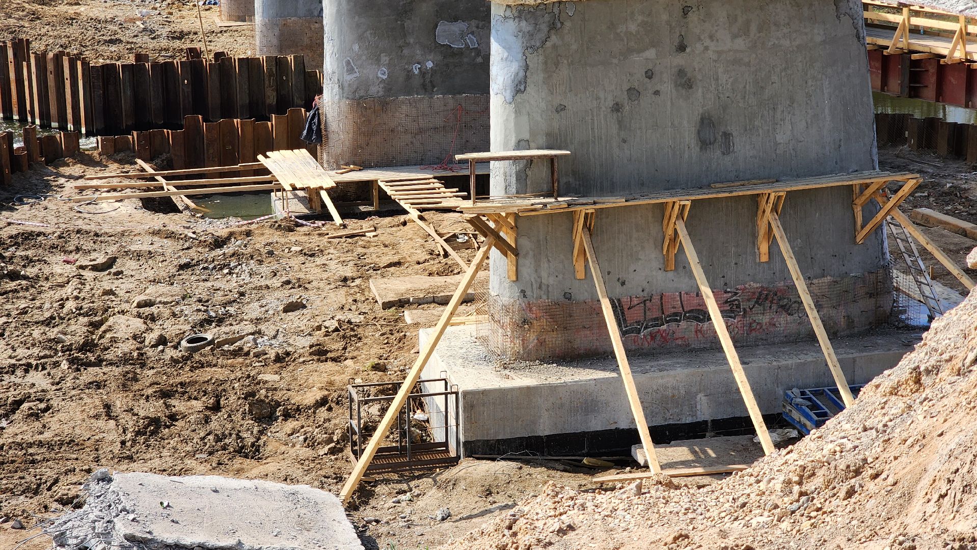 Руза, Поречье , Ремонт моста , Дороги ,