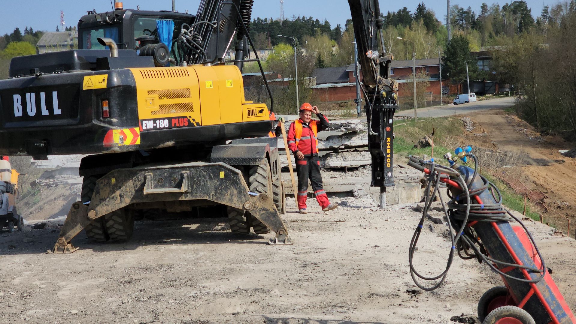 Руза, Поречье , Ремонт моста , Дороги ,