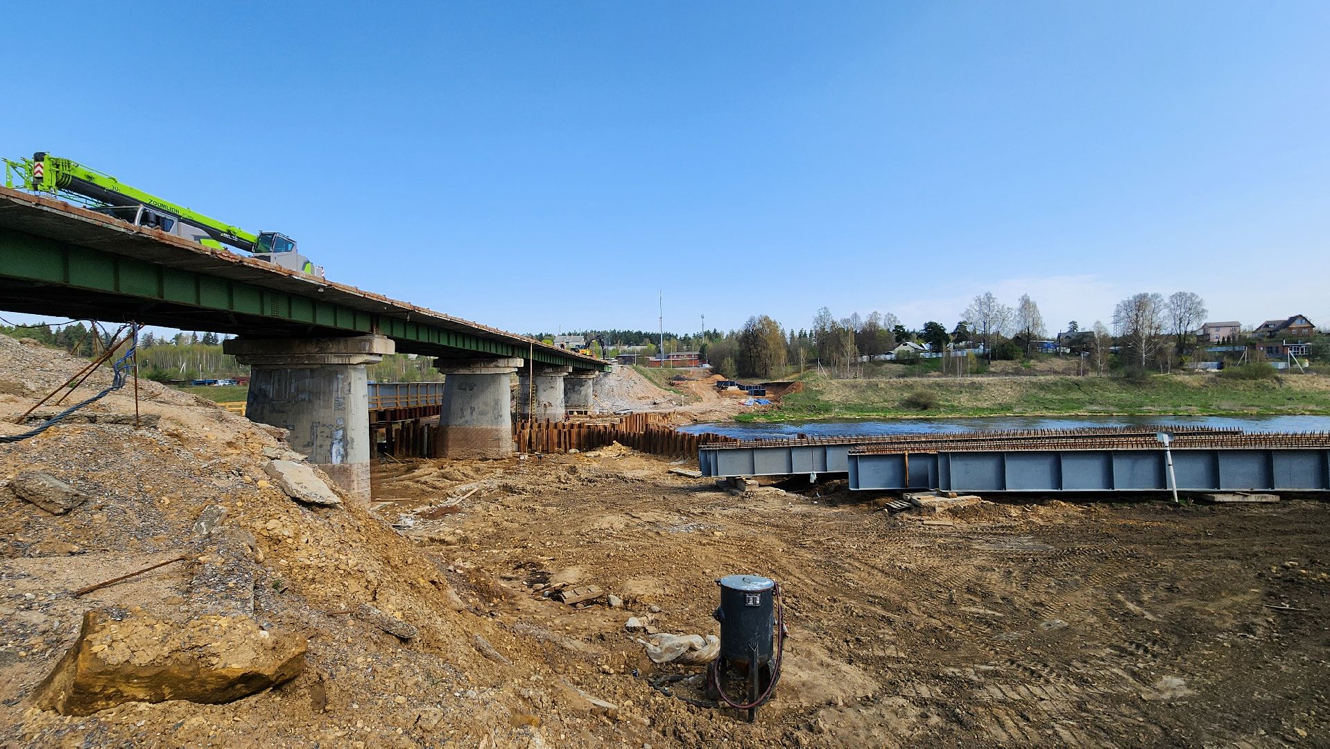 Руза, Поречье , Ремонт моста , Дороги ,