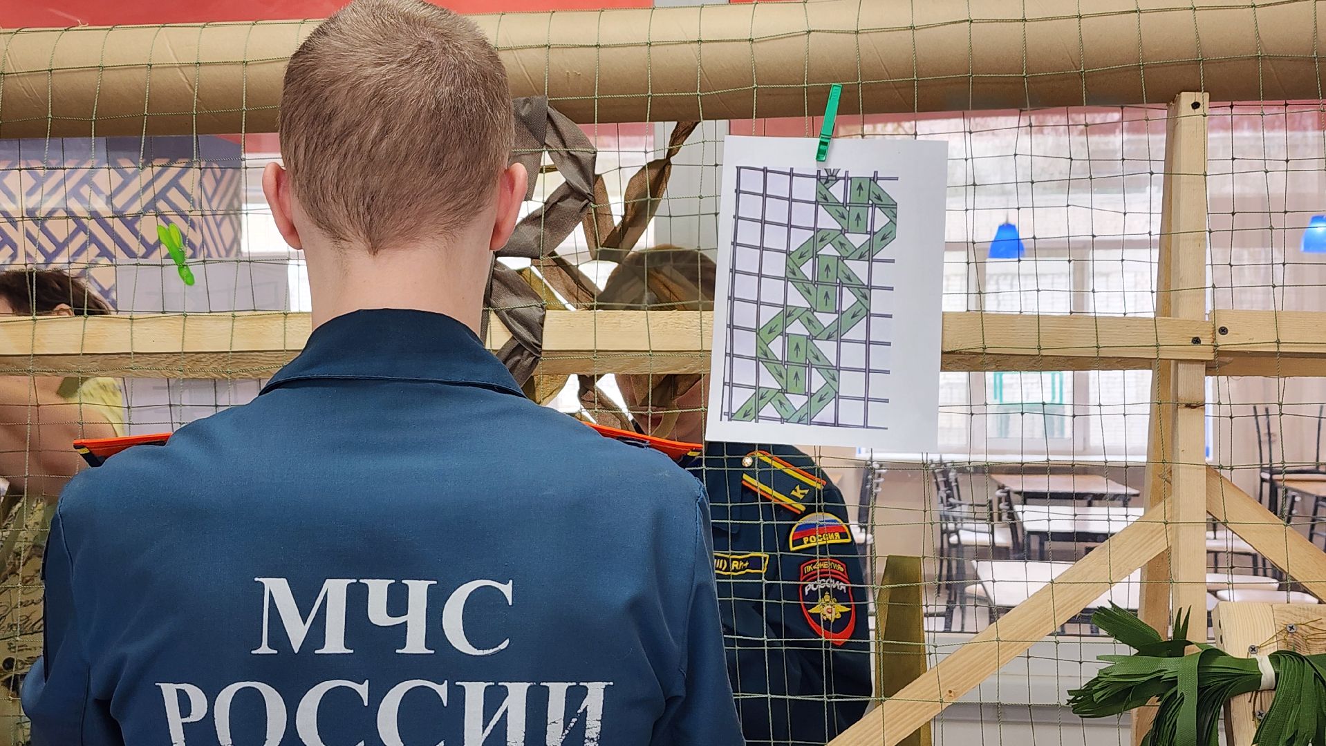 плетение маскировочных сетей, мастер-класс по плетению маскировочных сетей, колледж энергия, Старая Купавна, Богородский городской округ,