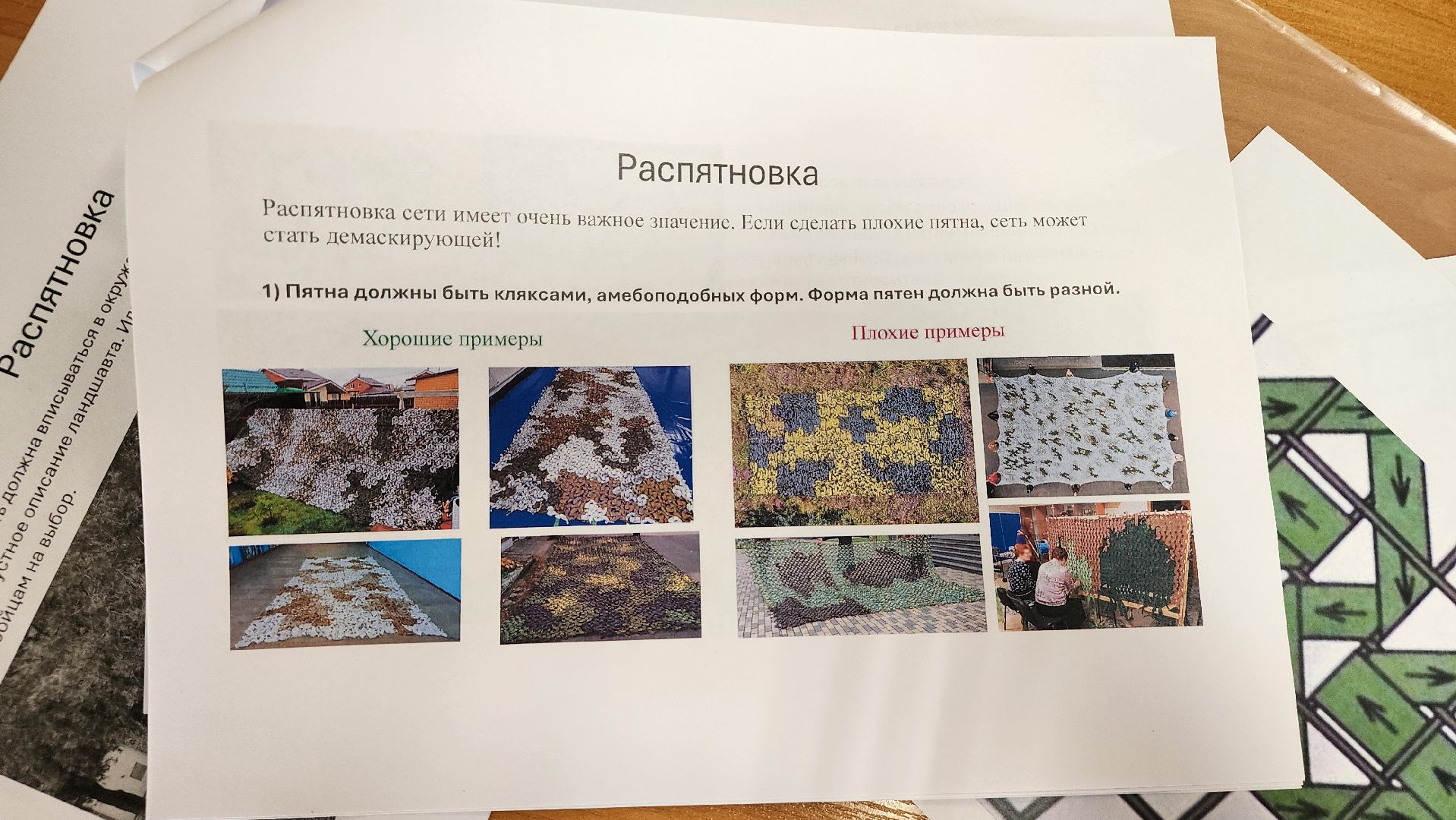 плетение маскировочных сетей, мастер-класс по плетению маскировочных сетей, колледж энергия, Старая Купавна, Богородский городской округ,