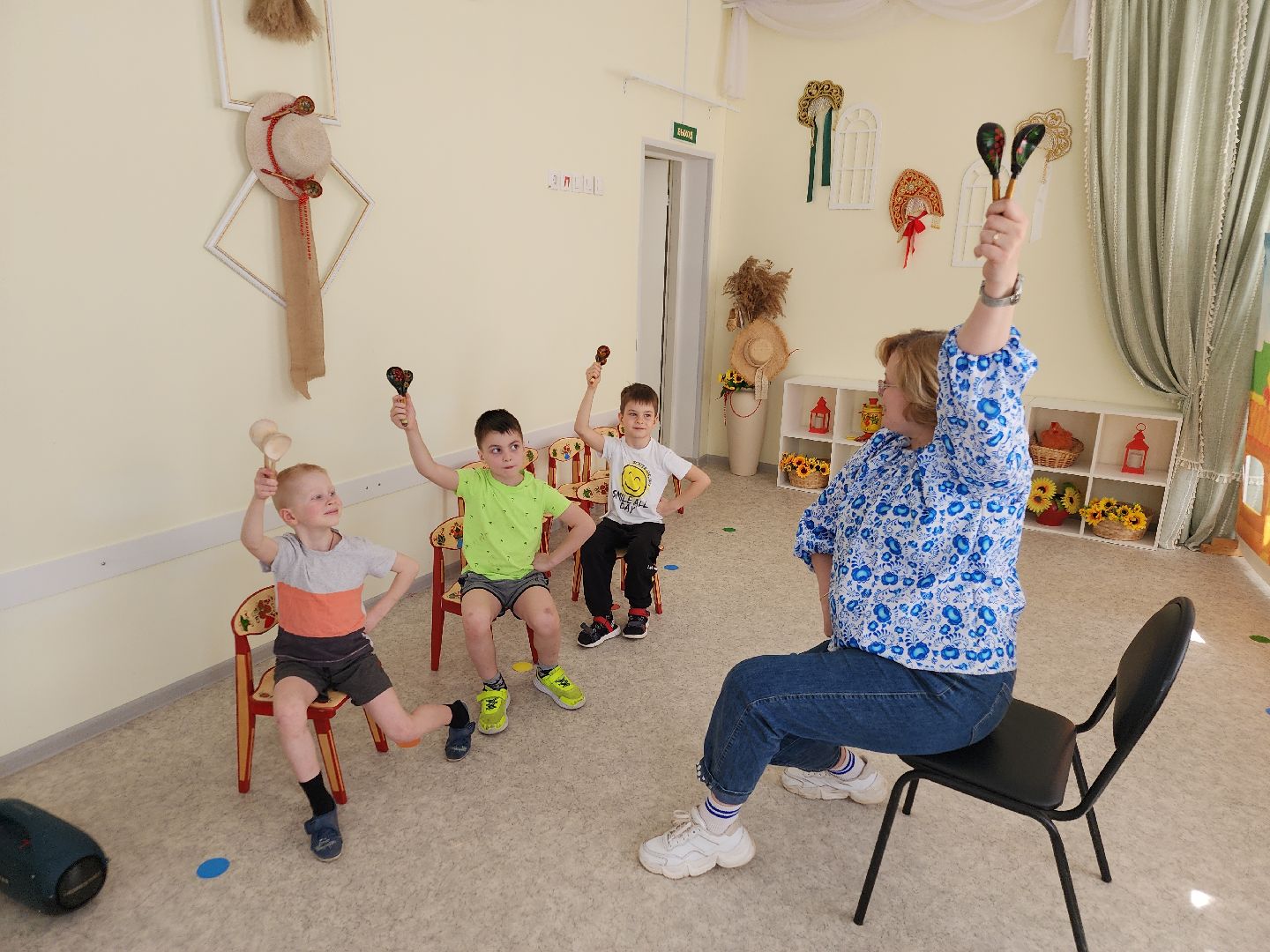 дошкольное образование, фольклор, орехово-зуевский округ, игра на ложках,