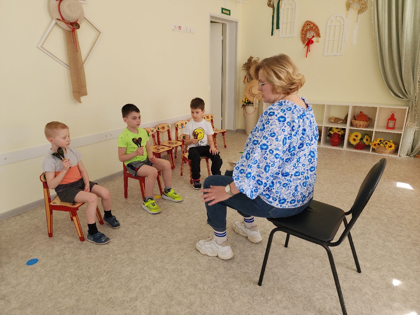 дошкольное образование, фольклор, орехово-зуевский округ, игра на ложках,