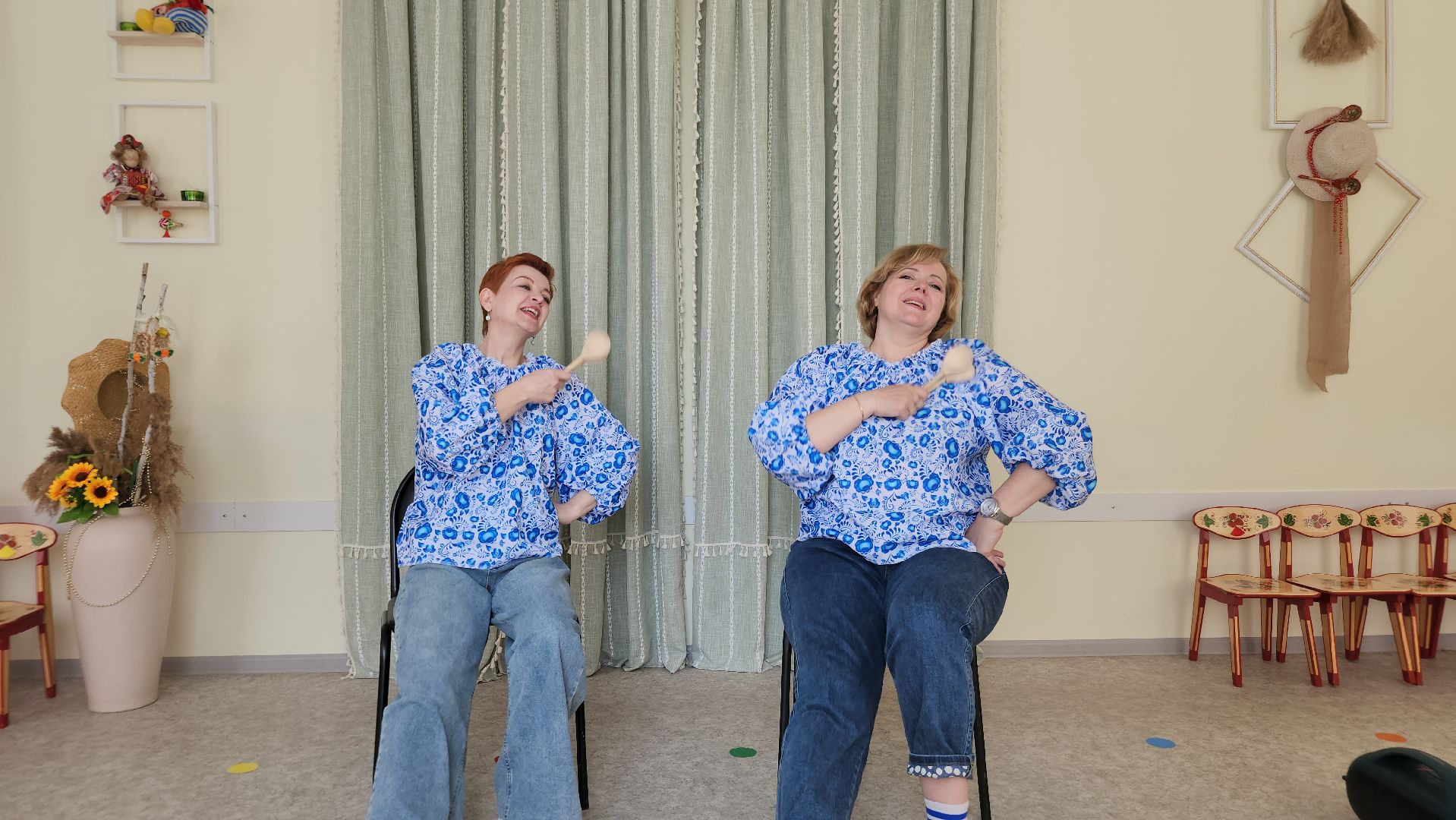 дошкольное образование, фольклор, орехово-зуевский округ, игра на ложках,