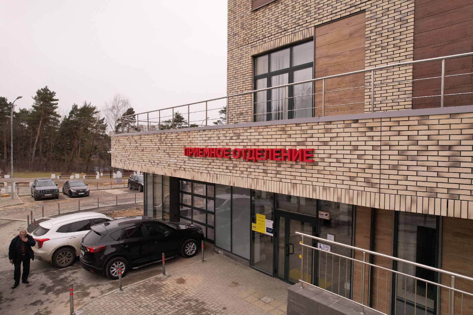 видео с коптера, больница хотьково, кдц хотьково,