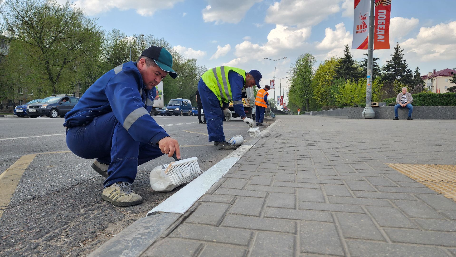 домодедово, жкх, благоустройство, субботник, бордюр,  весенняя уборка,