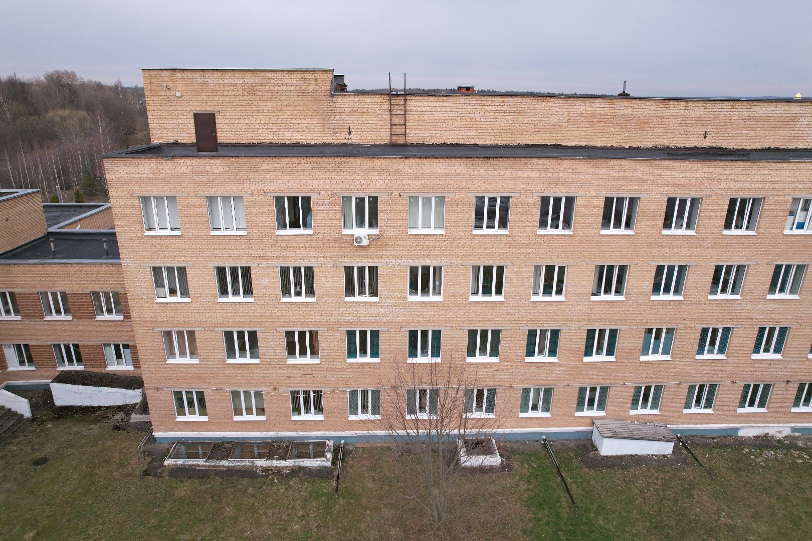 видео с коптера, ремонт больницы, медицина сергиев посад,