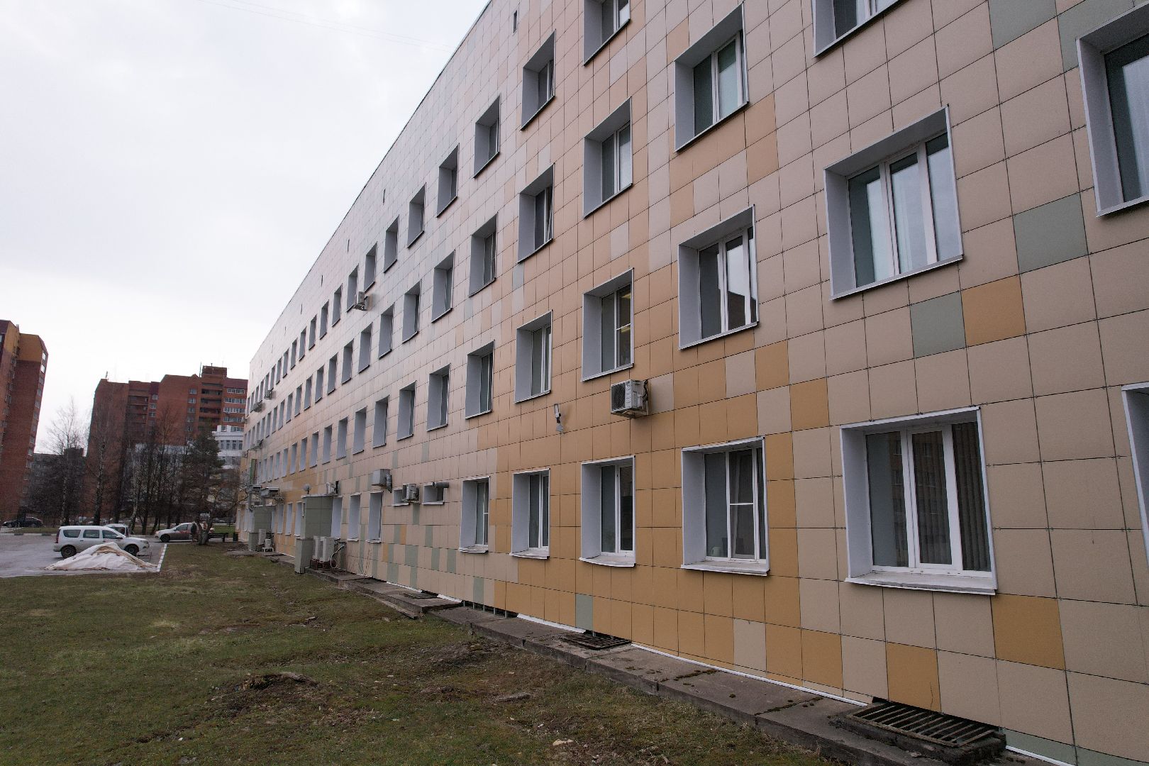 видео с коптера, ремонт больницы, медицина сергиев посад,