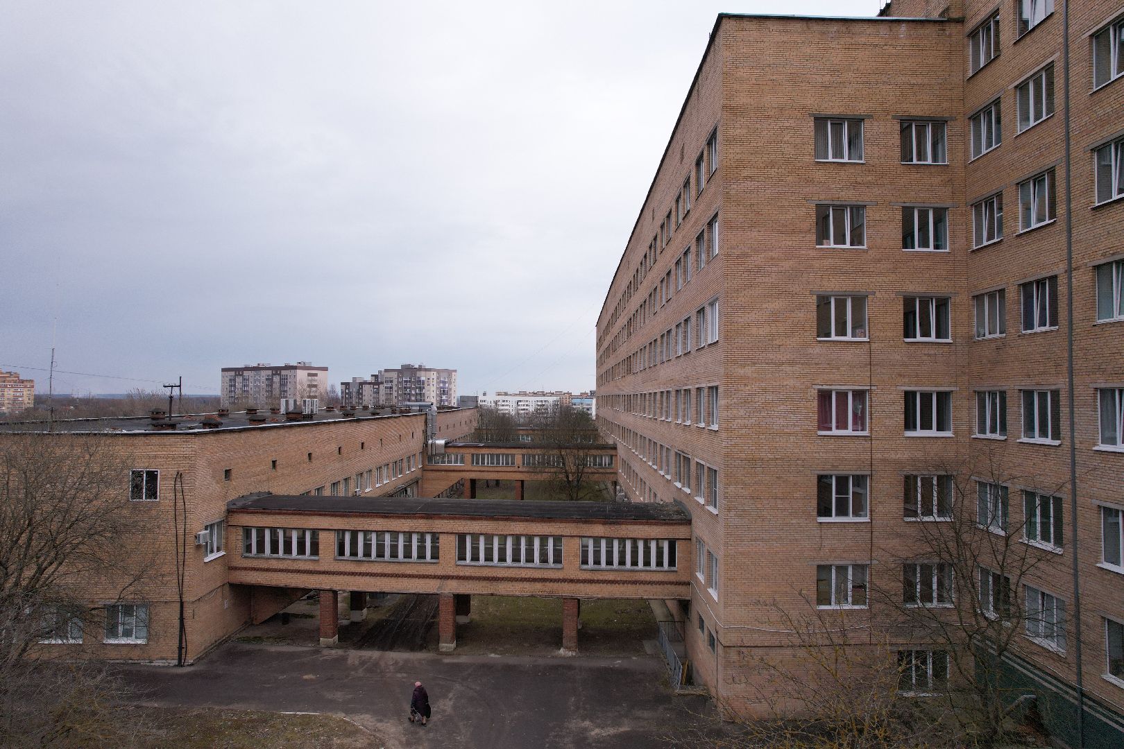 видео с коптера, ремонт больницы, медицина сергиев посад,