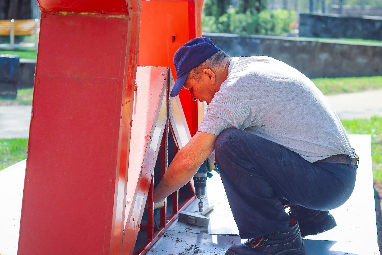 клин, общество, день победы, благоустройство, украшение города,