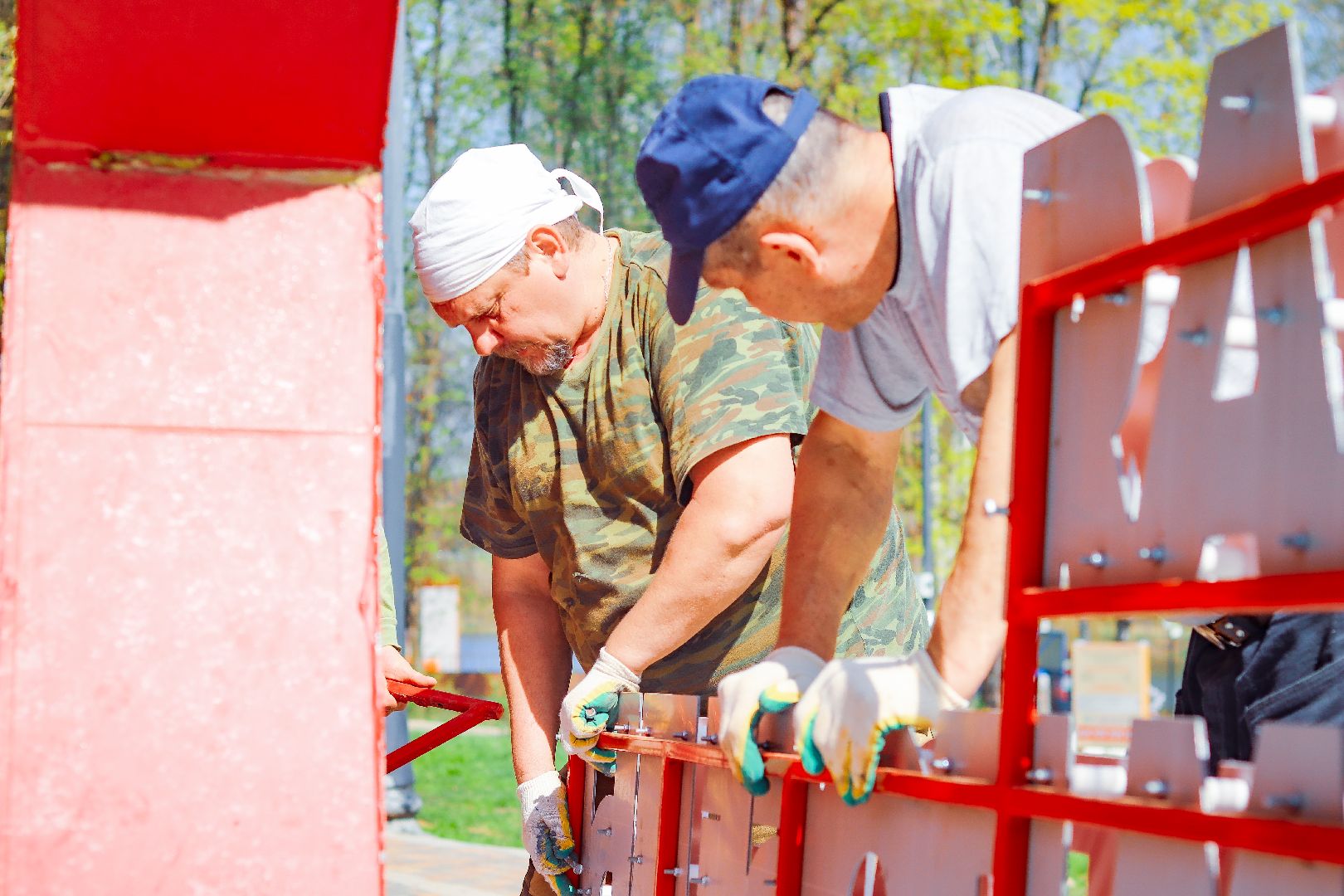 клин, общество, день победы, благоустройство, украшение города,