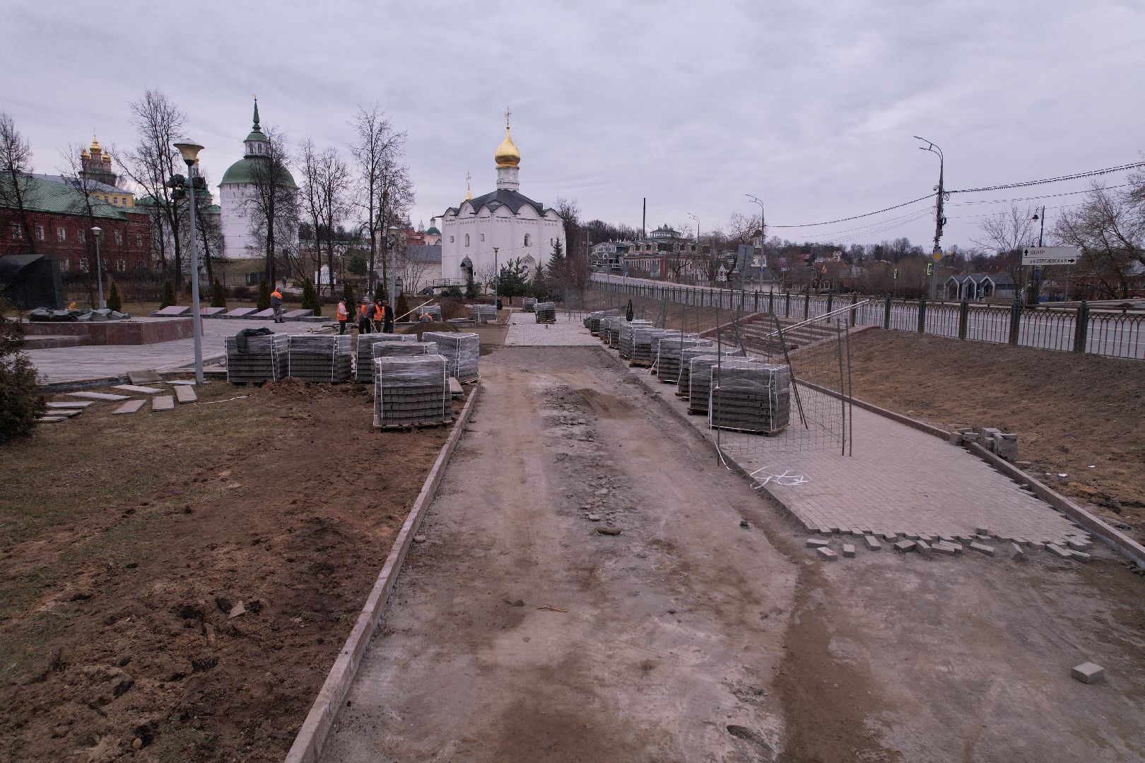видео с коптера, мемориал славы, мемориал славы сергиев посад,