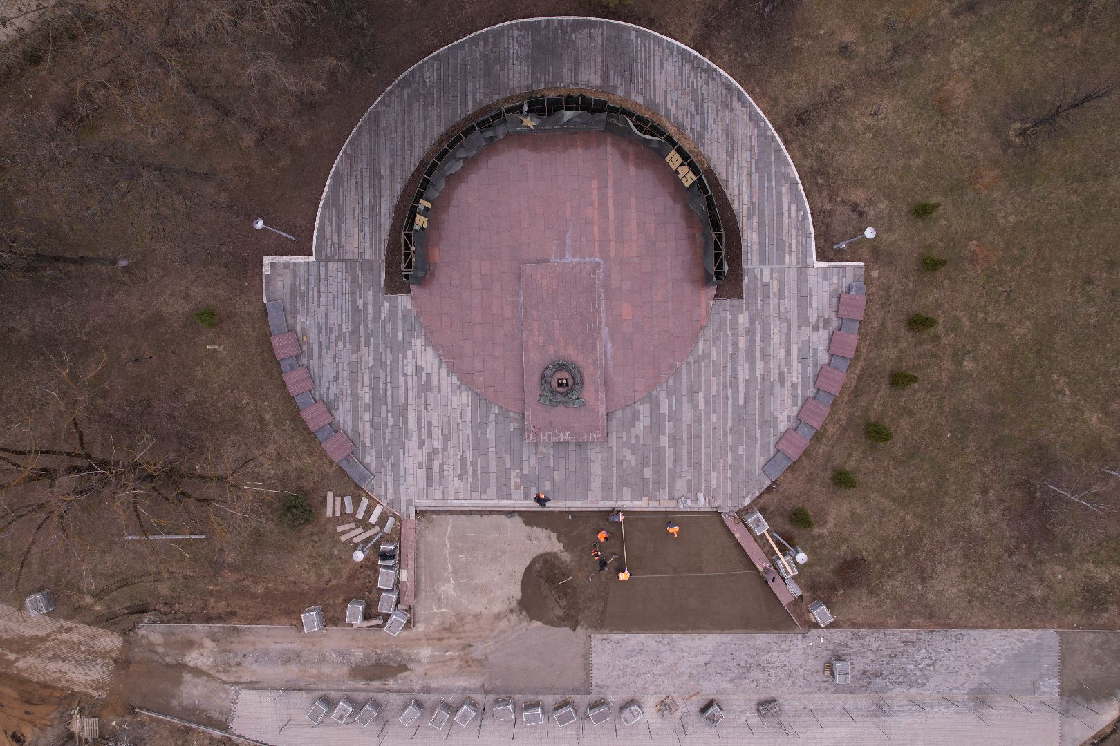 видео с коптера, мемориал славы, мемориал славы сергиев посад,