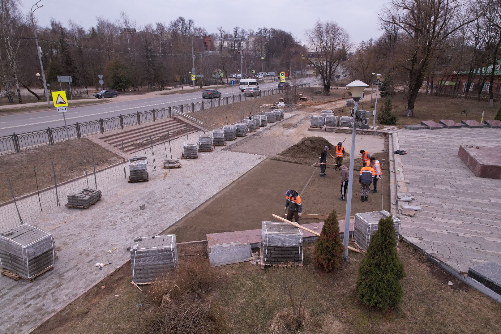видео с коптера, мемориал славы, мемориал славы сергиев посад,