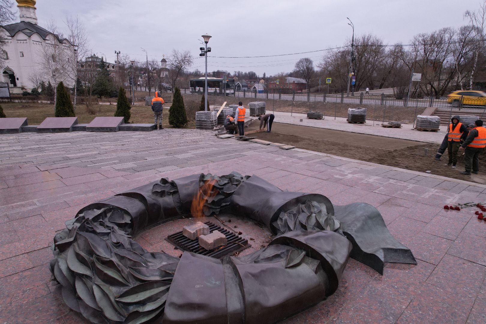видео с коптера, мемориал славы, мемориал славы сергиев посад,