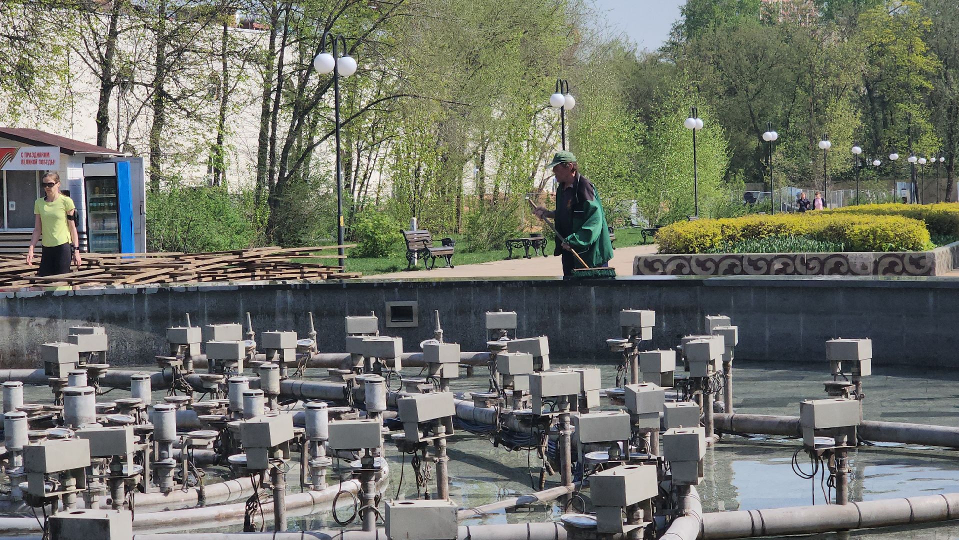 Люберцы, светомузыкальный фонтан, центральный парк,