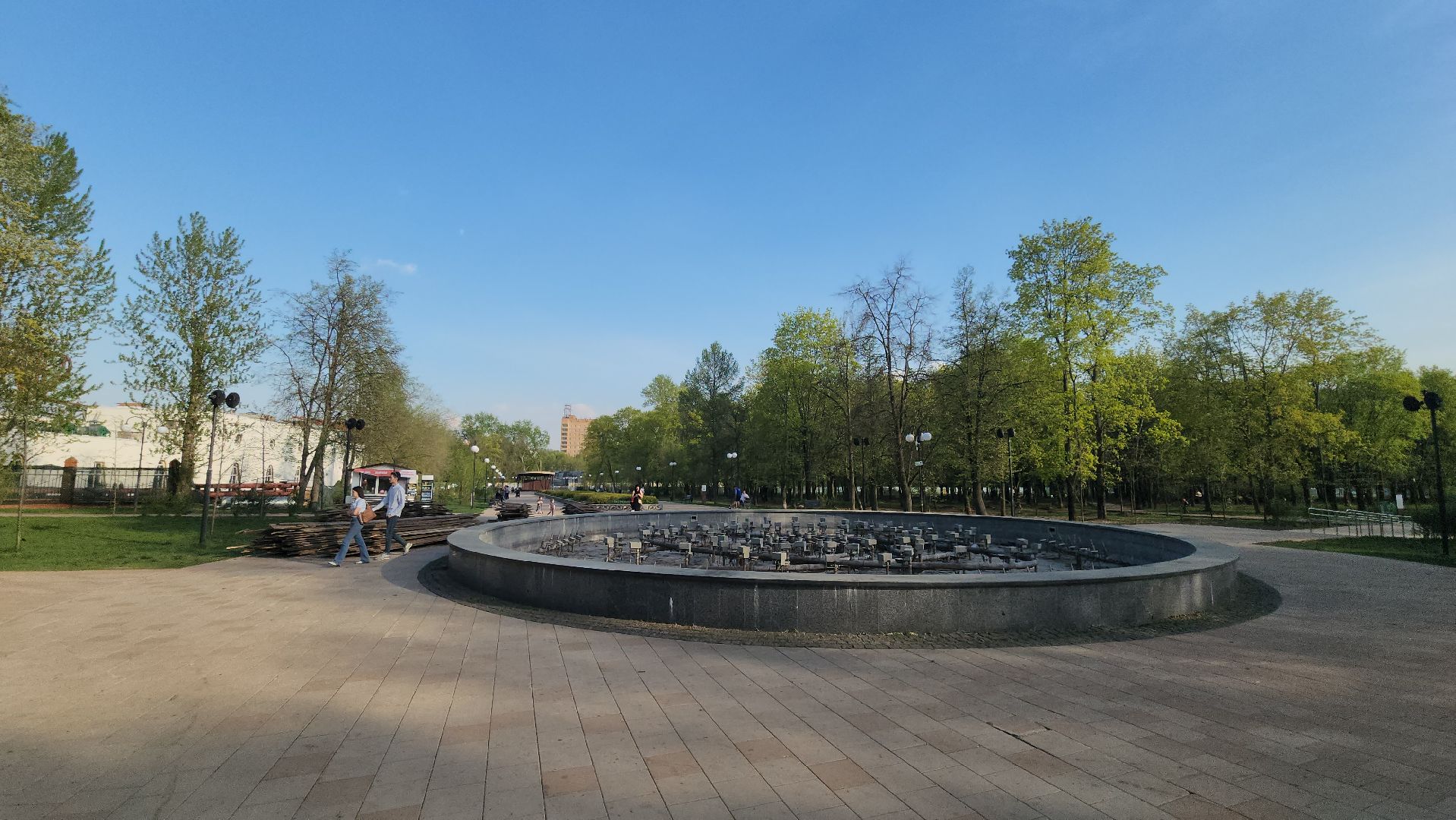 Люберцы, светомузыкальный фонтан, центральный парк,