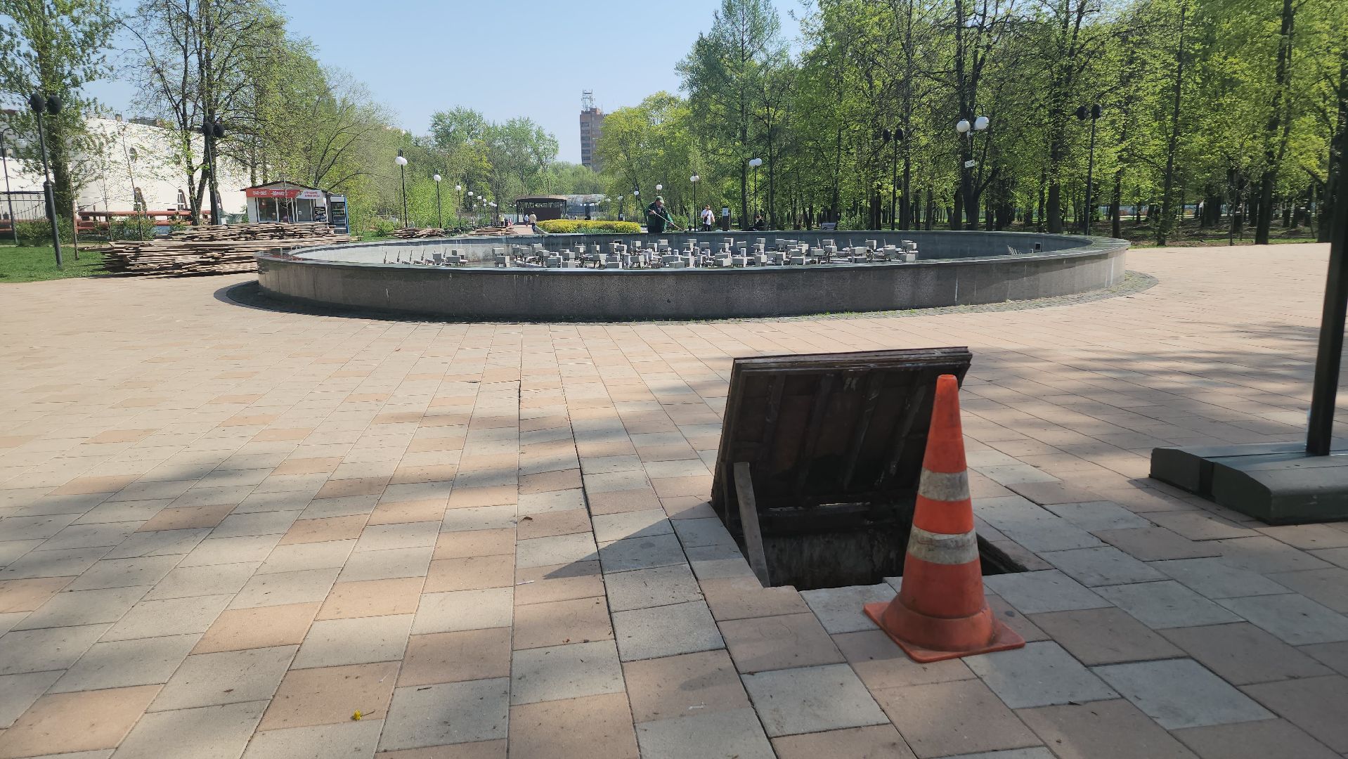 Люберцы, светомузыкальный фонтан, центральный парк,