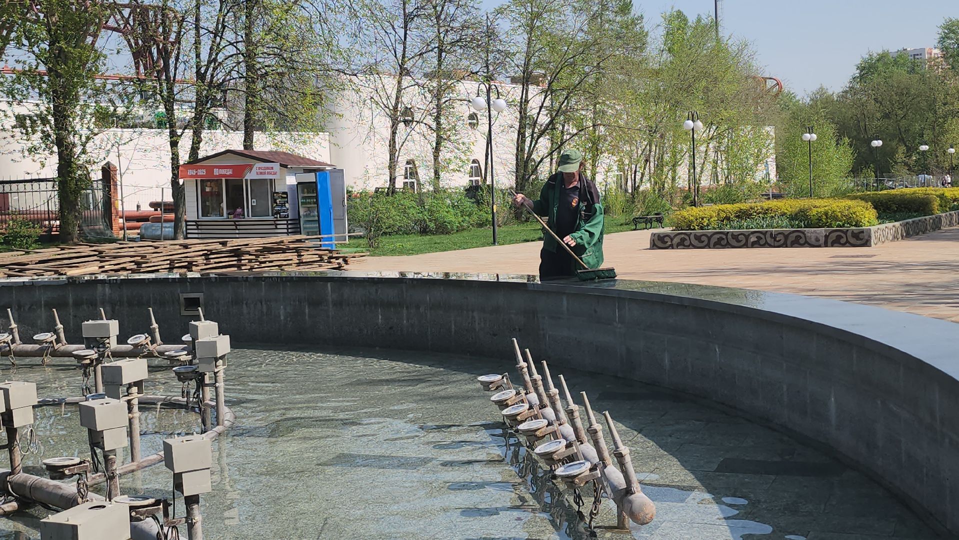 Люберцы, светомузыкальный фонтан, центральный парк,