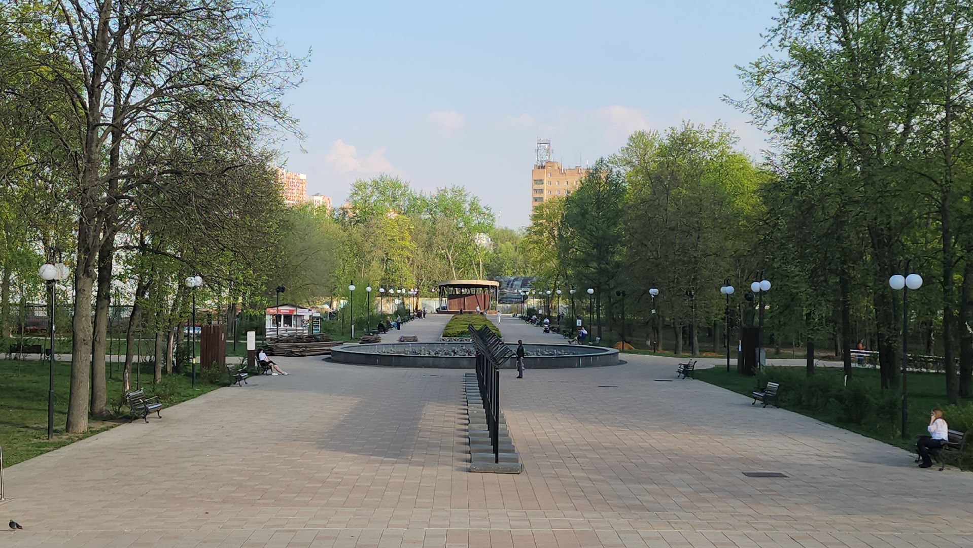 Люберцы, светомузыкальный фонтан, центральный парк,