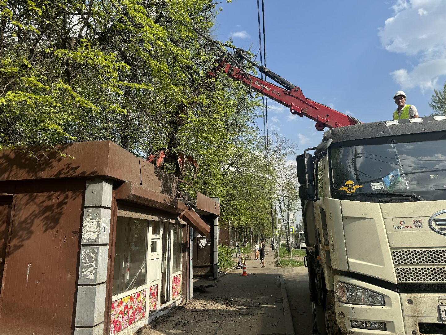 снос торгового объекта, ленинский городской округ,