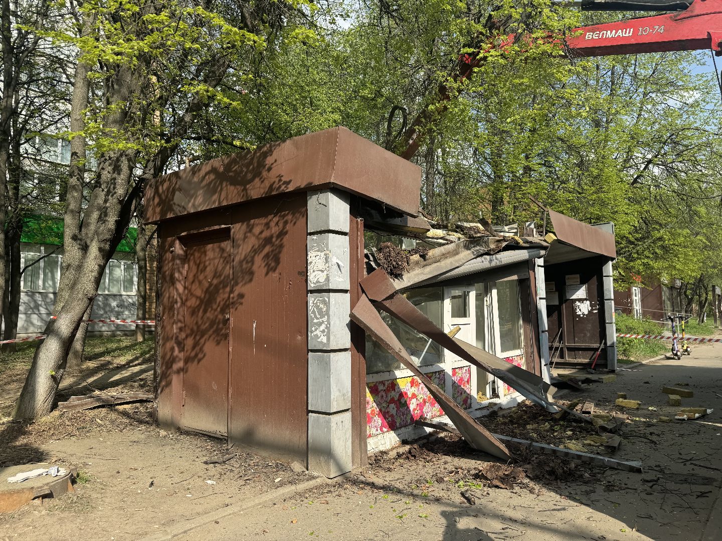 снос торгового объекта, ленинский городской округ,