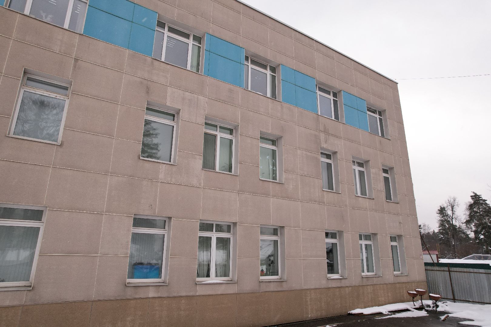 видео с коптера,  пристройка к школе 12 , школа в мытищах,