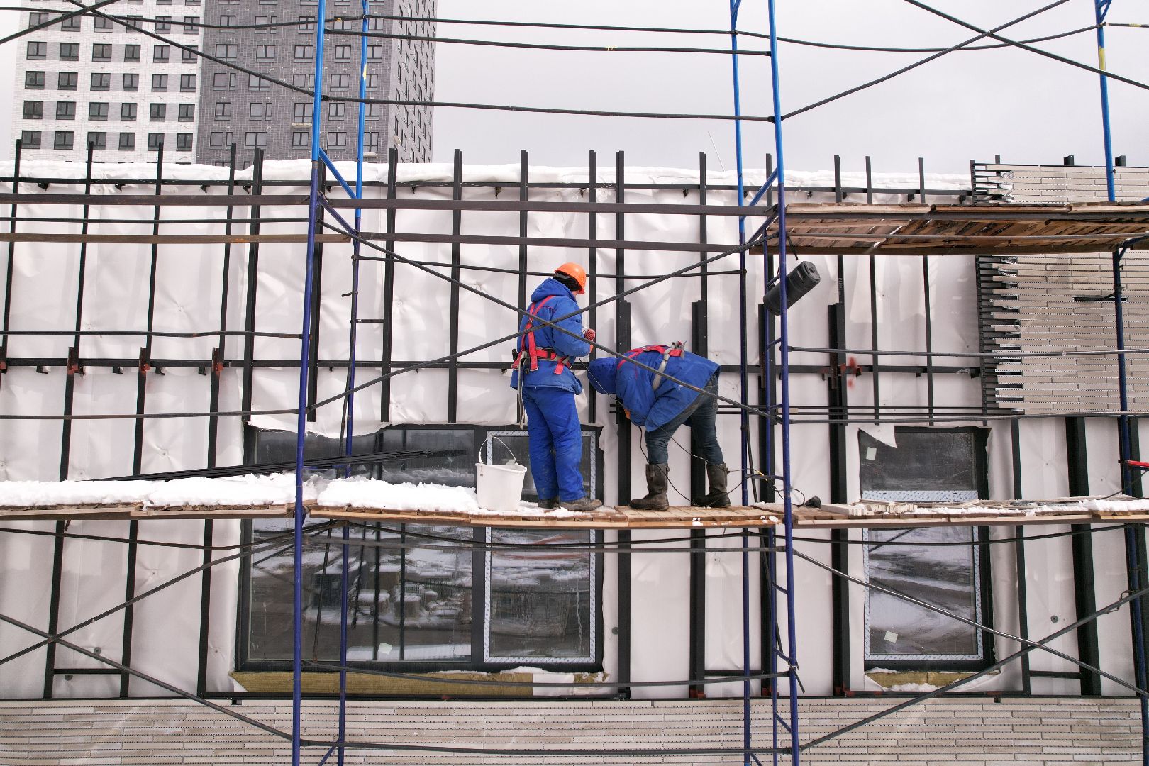 видео с коптера, детский сад в мытищах, строительство детского сада,