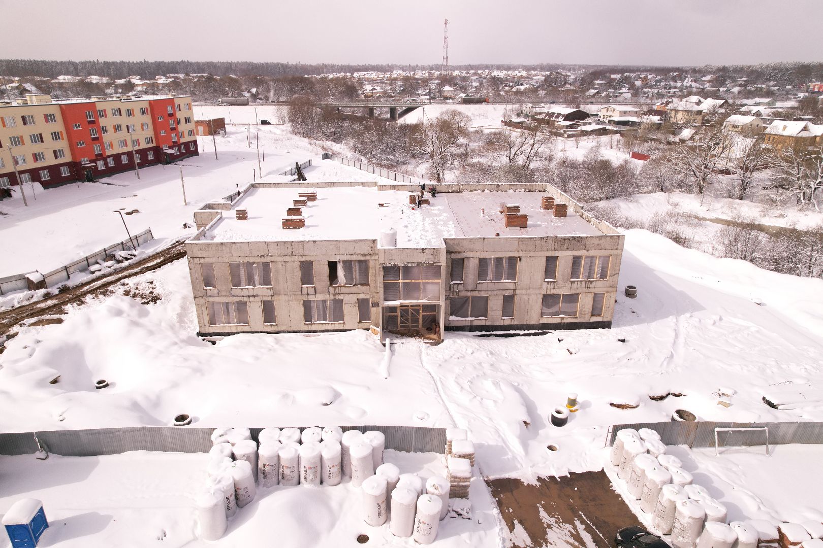 видео с коптера, детский сад в мытищах, строительство детского сада в шолохово,