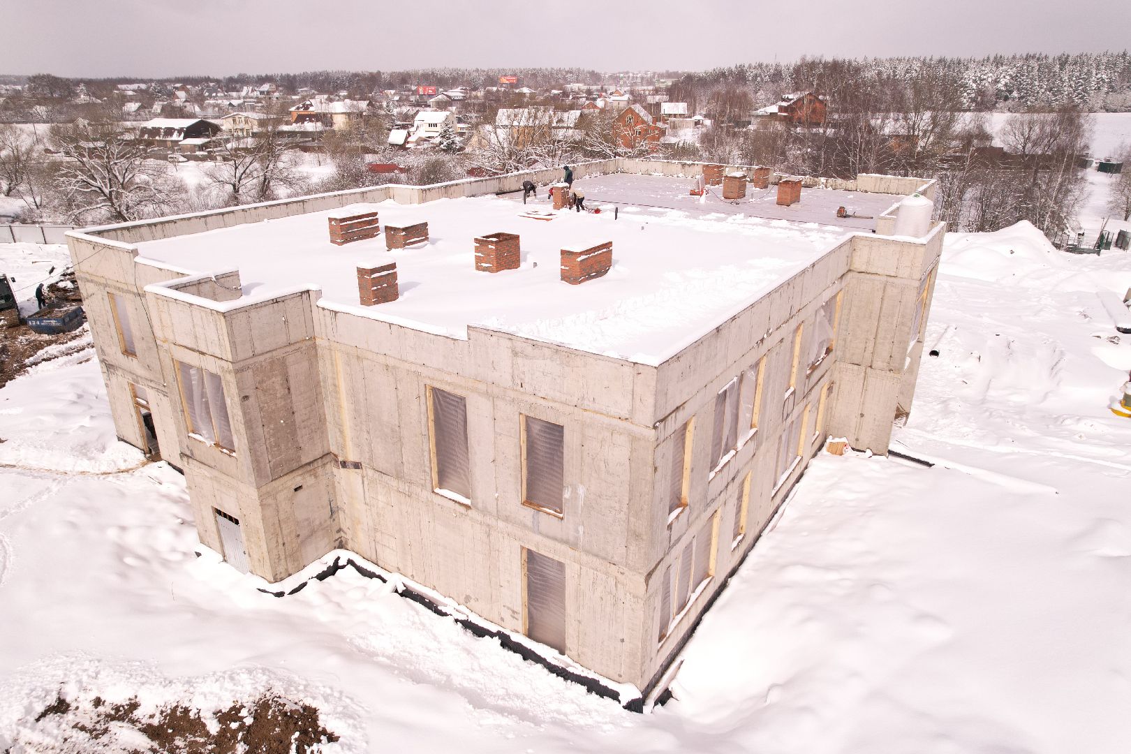 видео с коптера, детский сад в мытищах, строительство детского сада в шолохово,