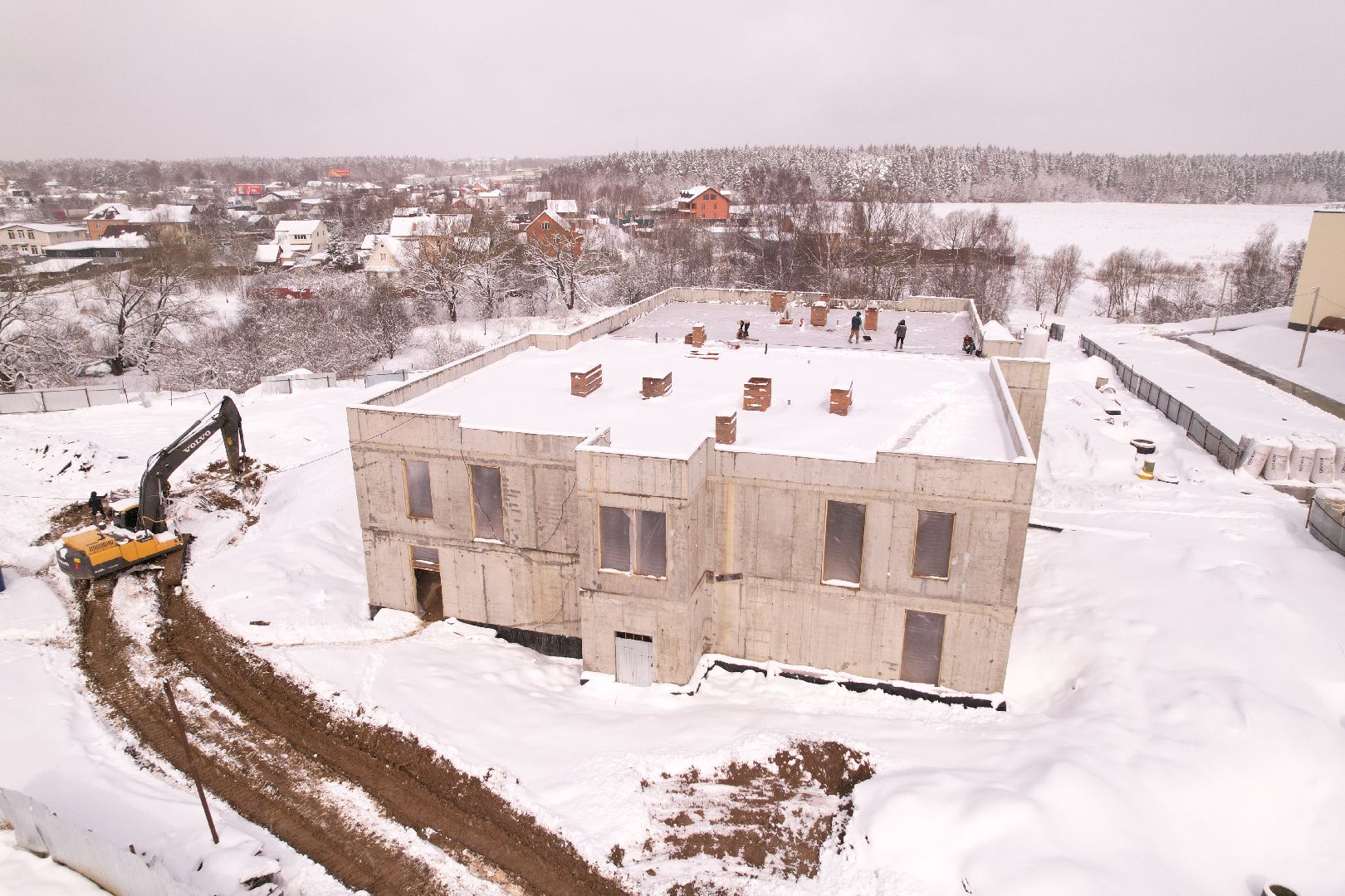видео с коптера, детский сад в мытищах, строительство детского сада в шолохово,