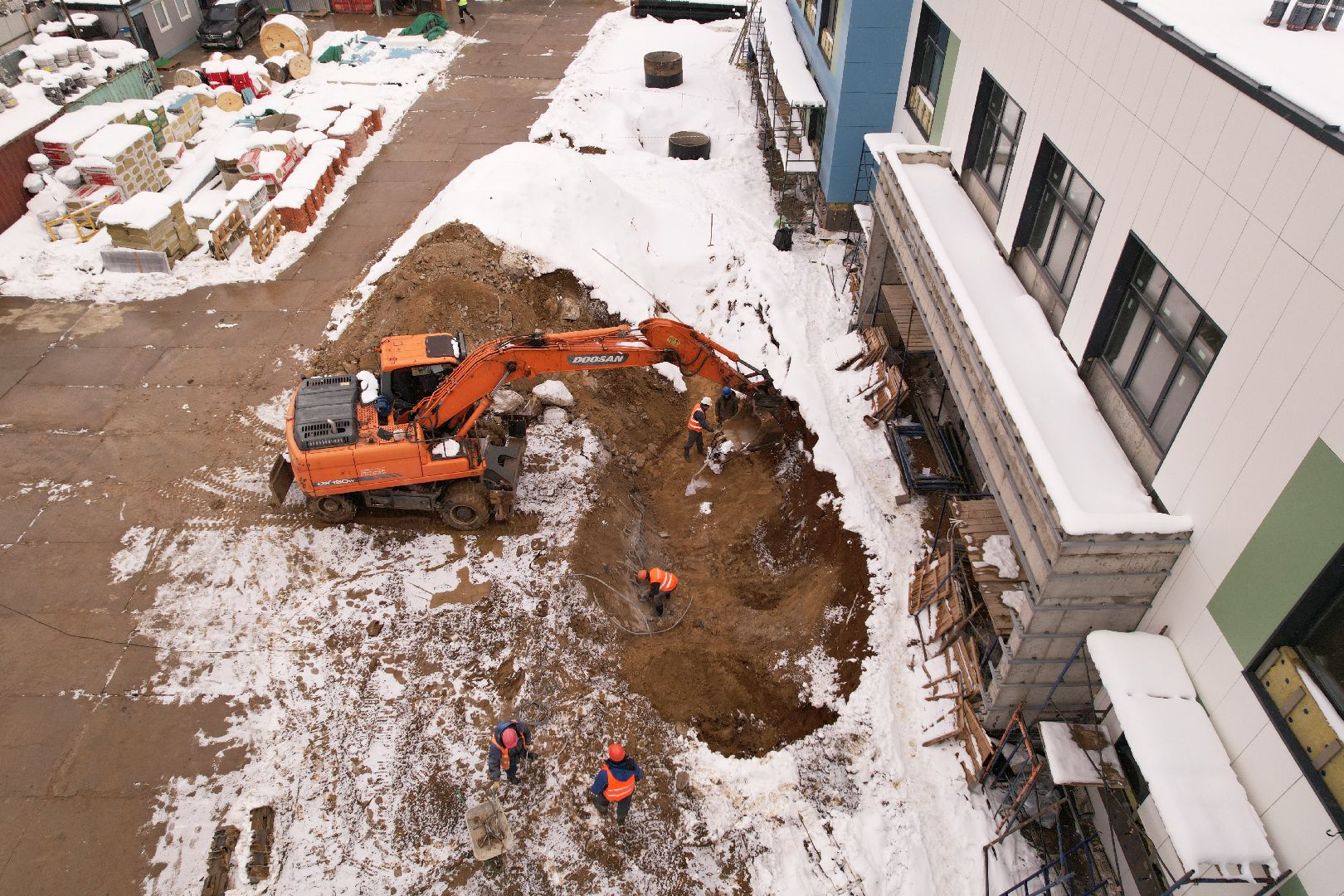 видео с коптера, детский сад в мытищах, детский сад в мкр 20,