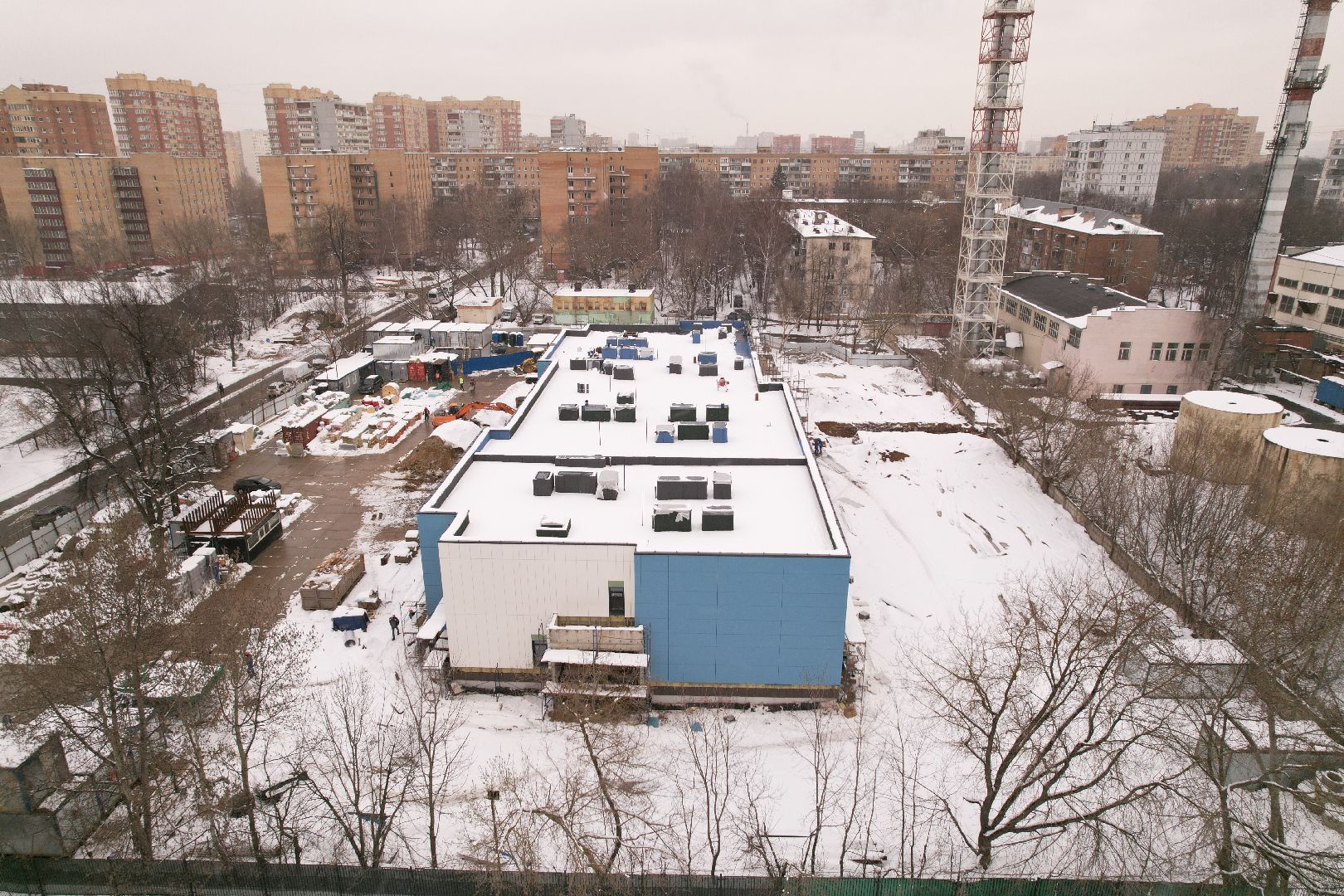 видео с коптера, детский сад в мытищах, детский сад в мкр 20,