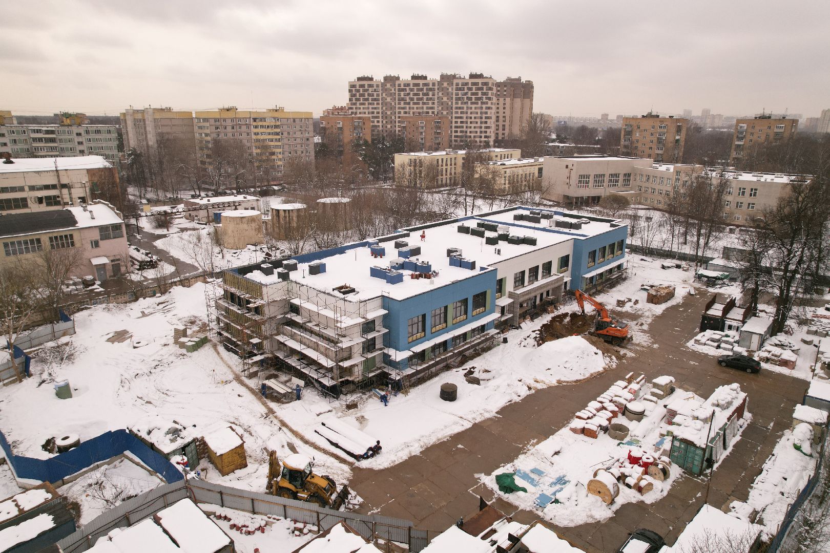 видео с коптера, детский сад в мытищах, детский сад в мкр 20,