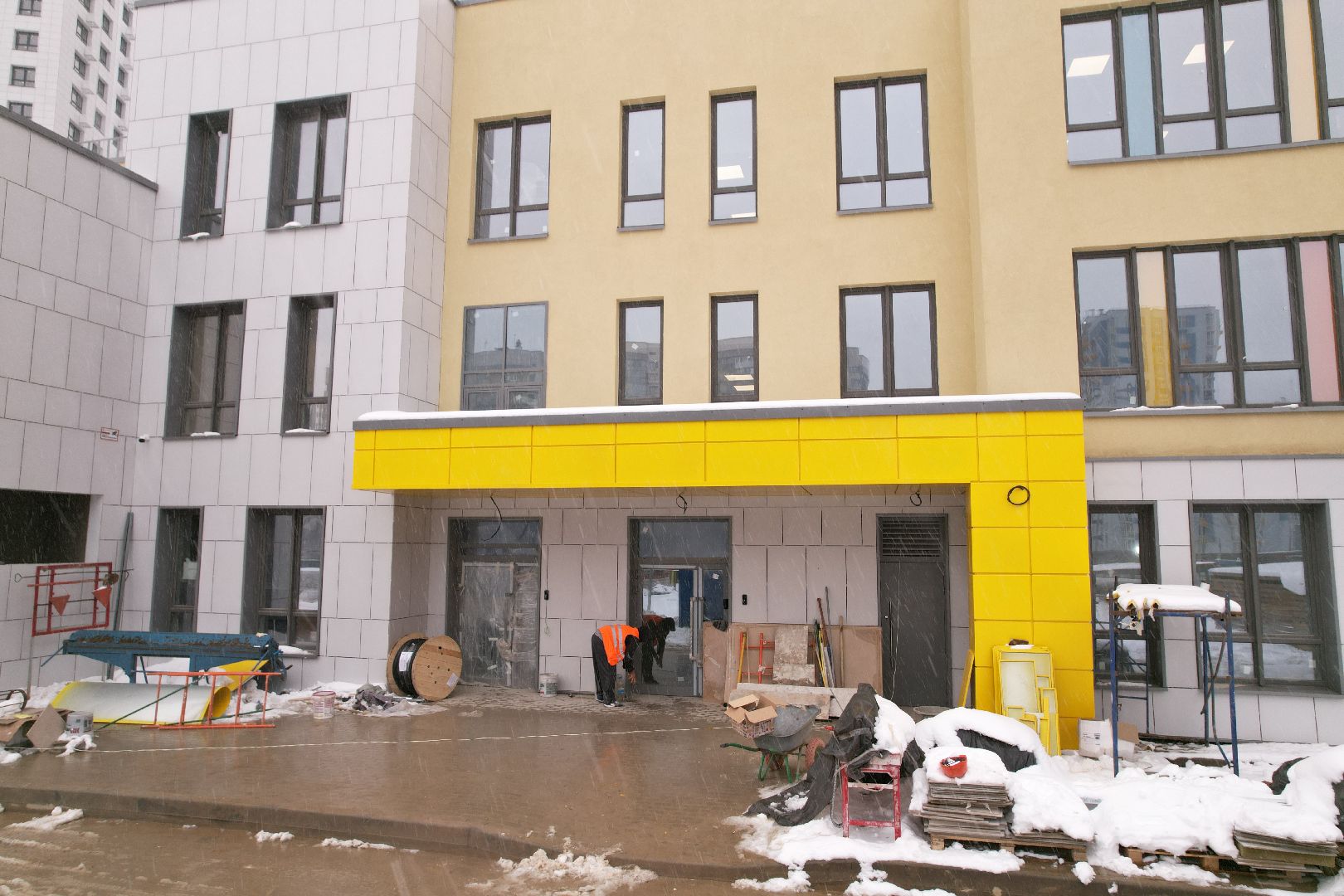 видео с коптера, ЖК Новое Медведково, детский сад в мытищах,