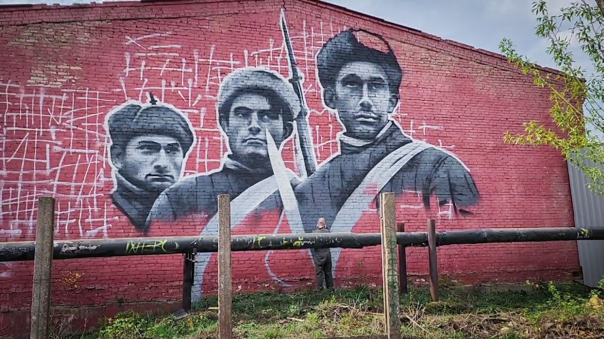 бронницы, мурал на бельском, граффити ,