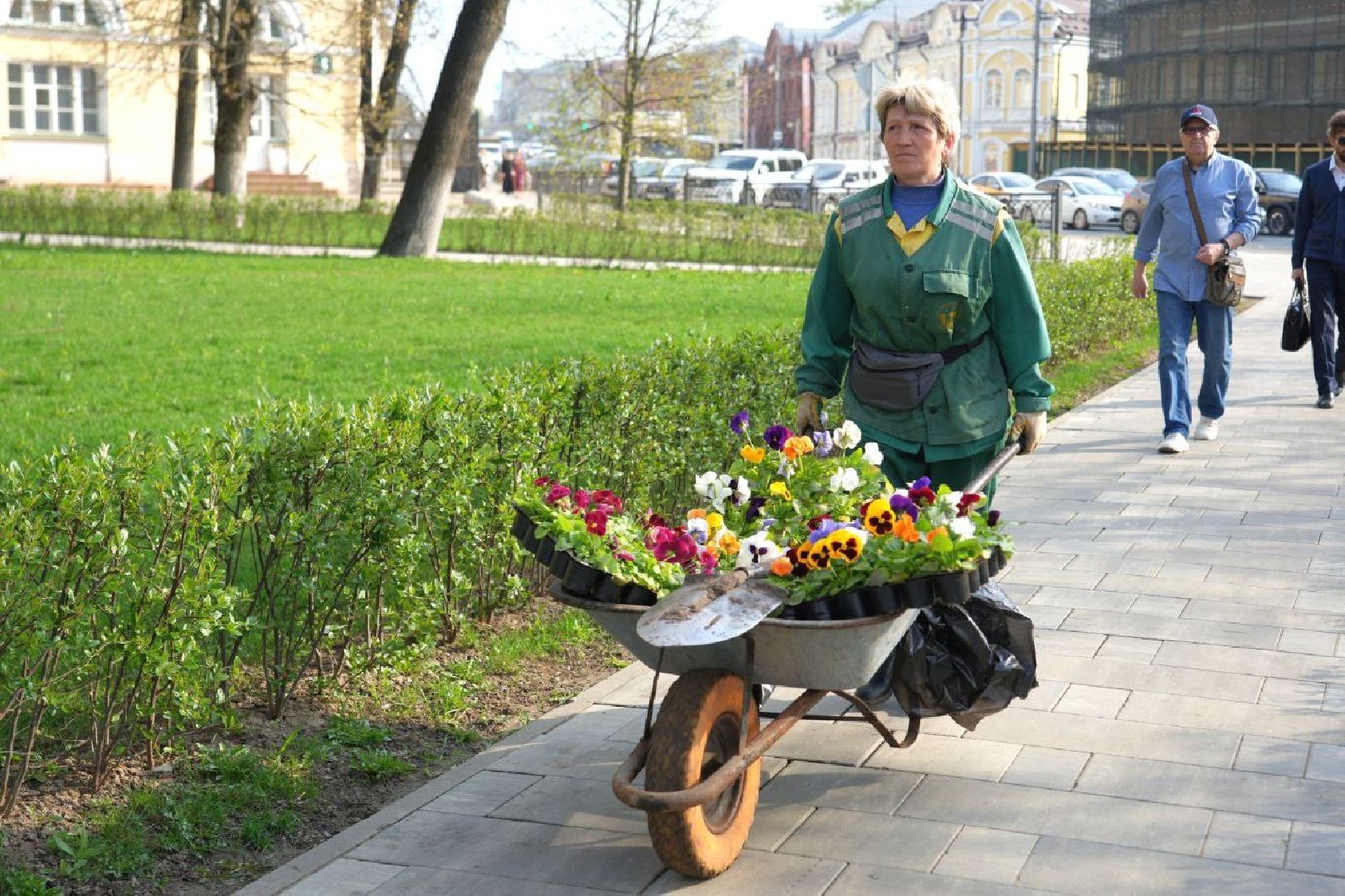 благоустройство , сергиев посад, сергиево-посадский городской округ, украшение , весна,