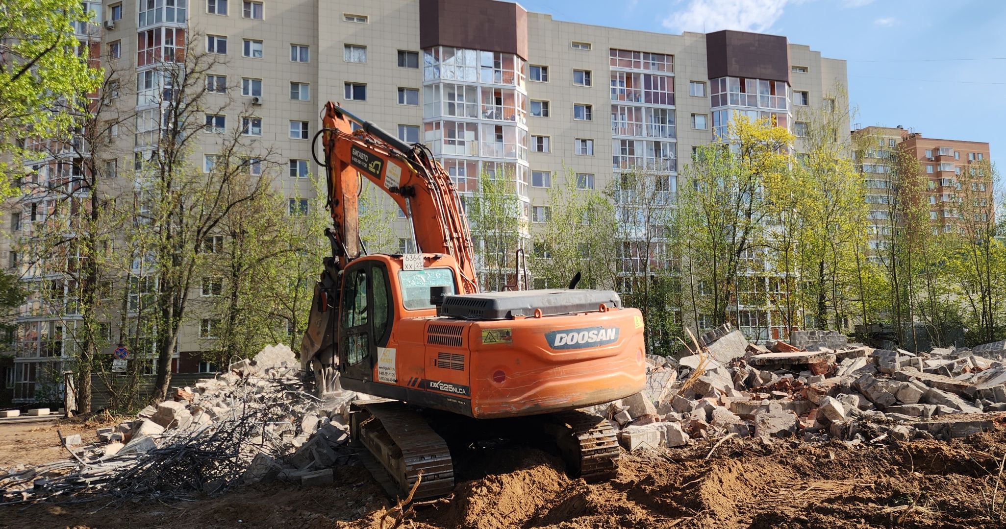 снос недостроя, благоустройства, звенигород,