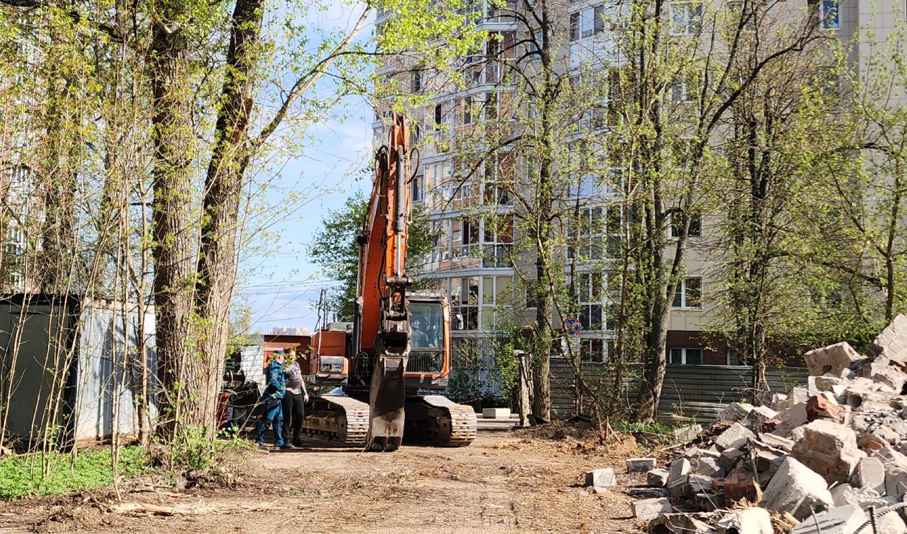 снос недостроя, благоустройства, звенигород,