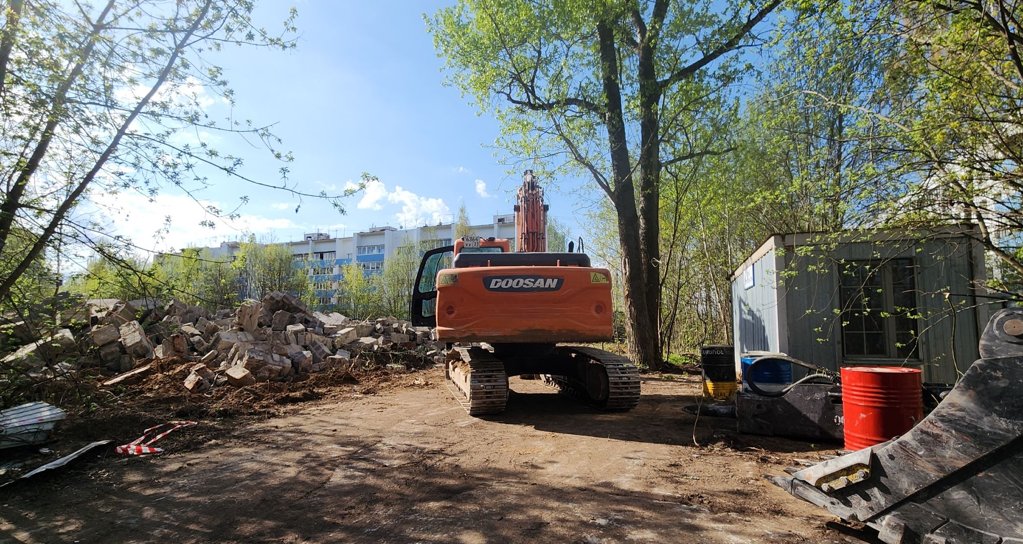 снос недостроя, благоустройства, звенигород,