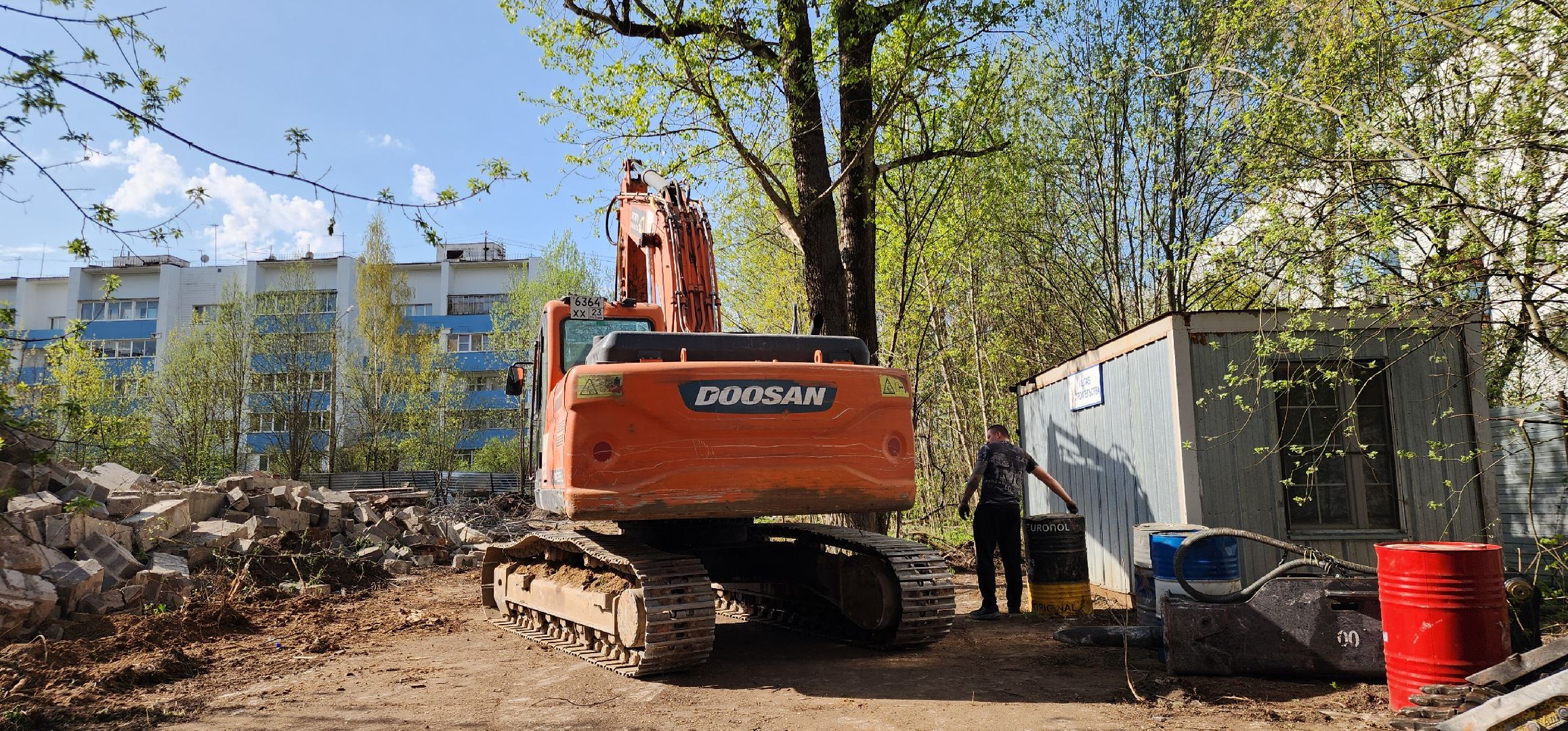 снос недостроя, благоустройства, звенигород,