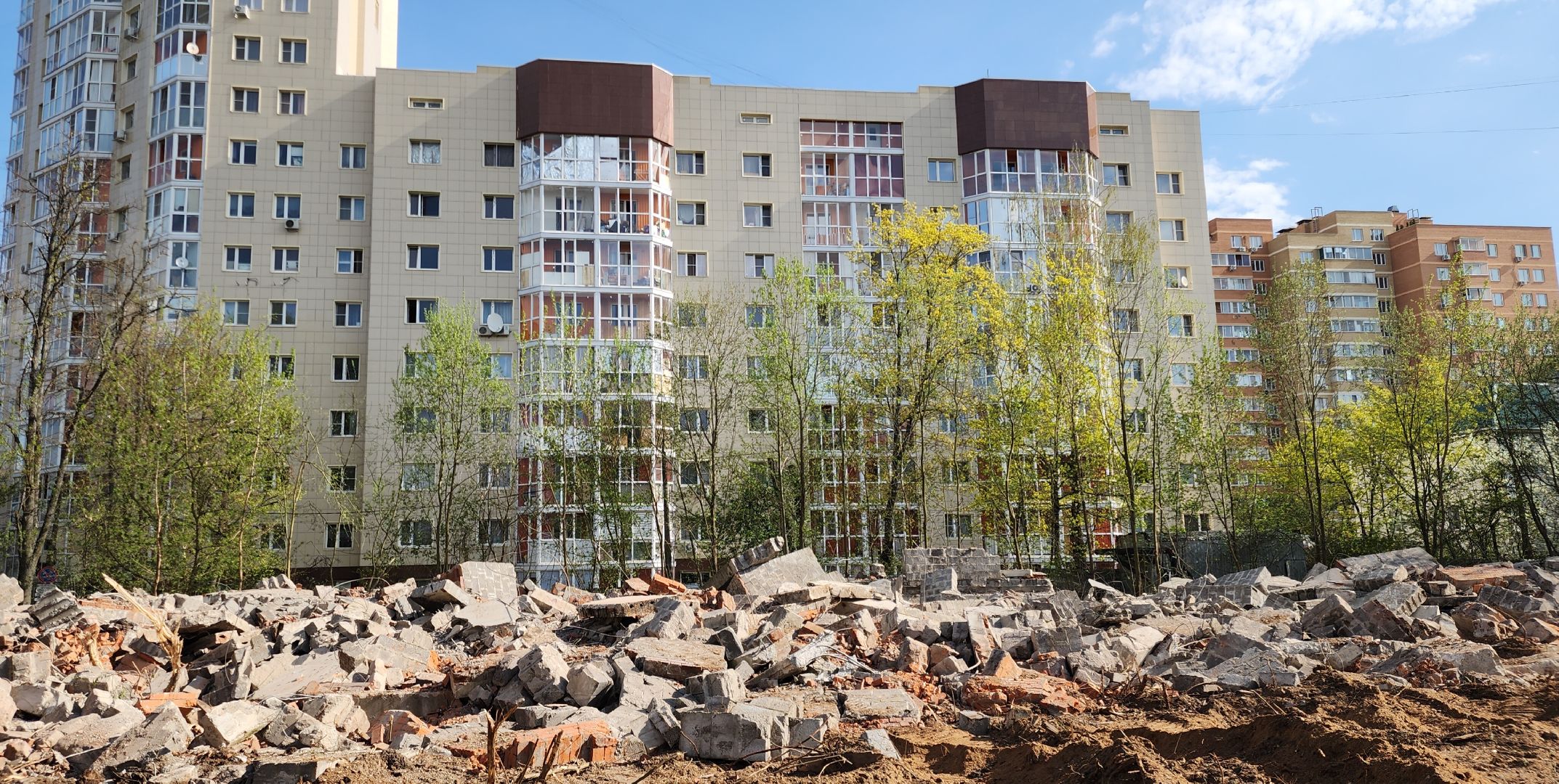 снос недостроя, благоустройства, звенигород,