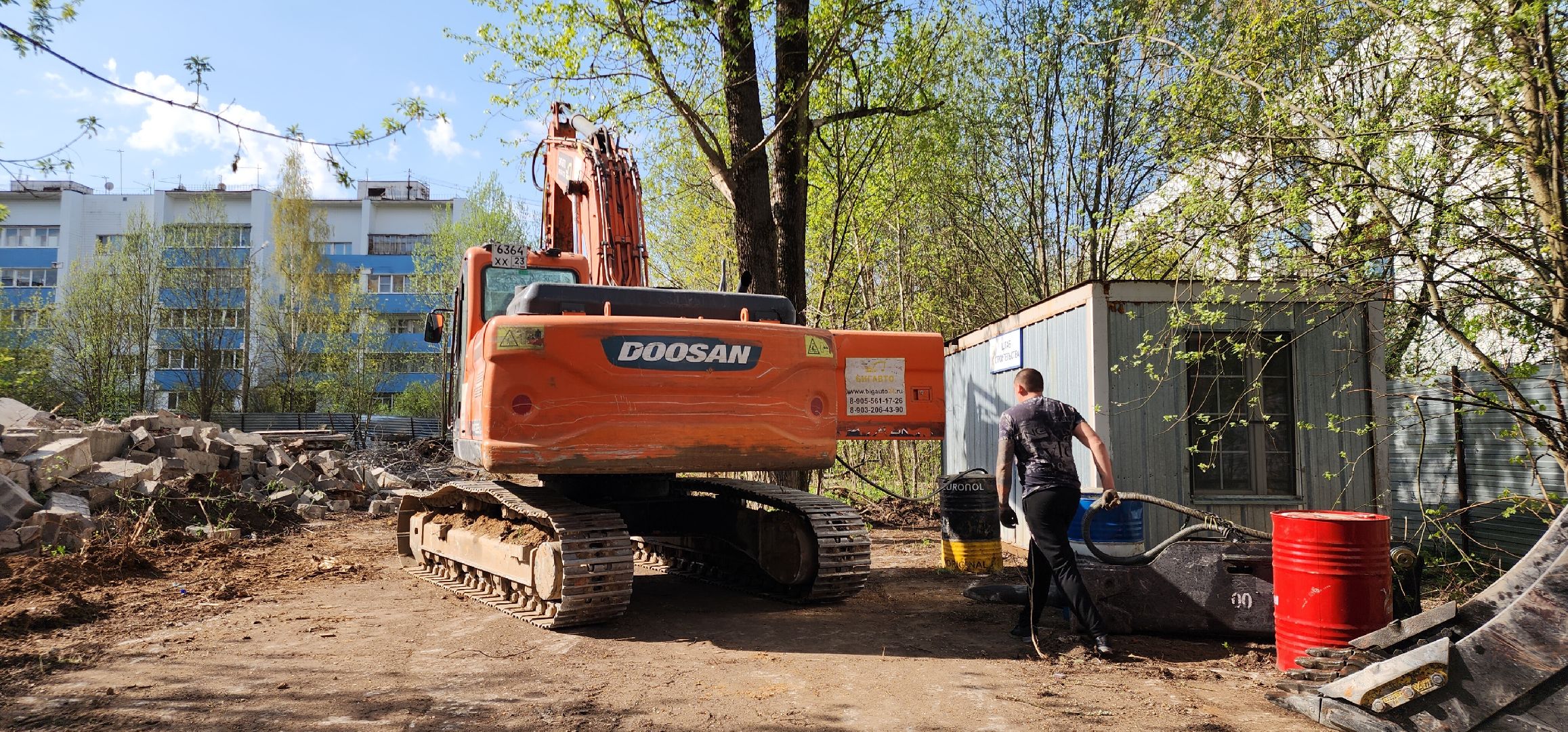 снос недостроя, благоустройства, звенигород,