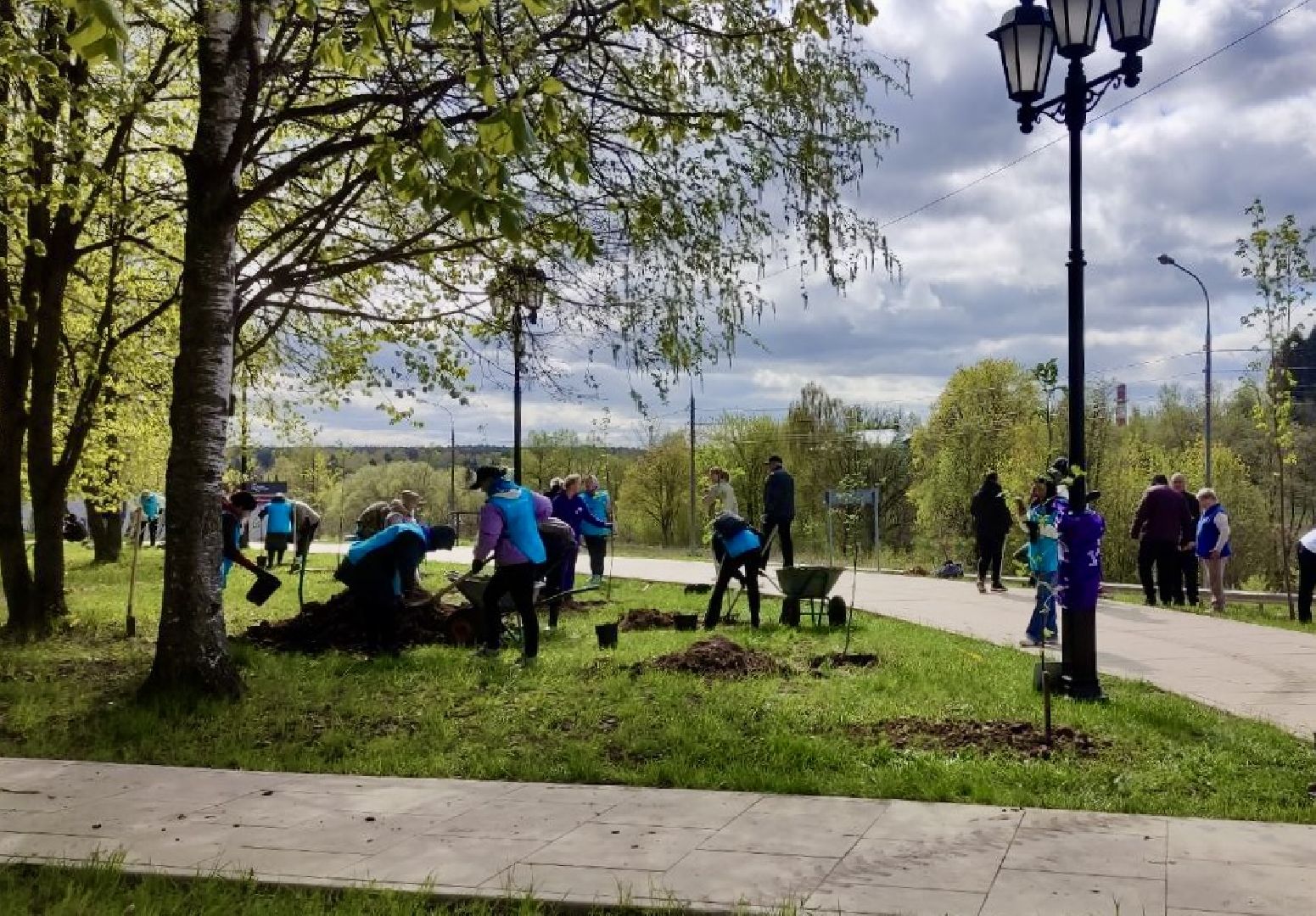 всероссийский субботник, наро-фоминск, наро-фоминский городской округ, сад памяти, сибирское здоровье , роман шамнэ,